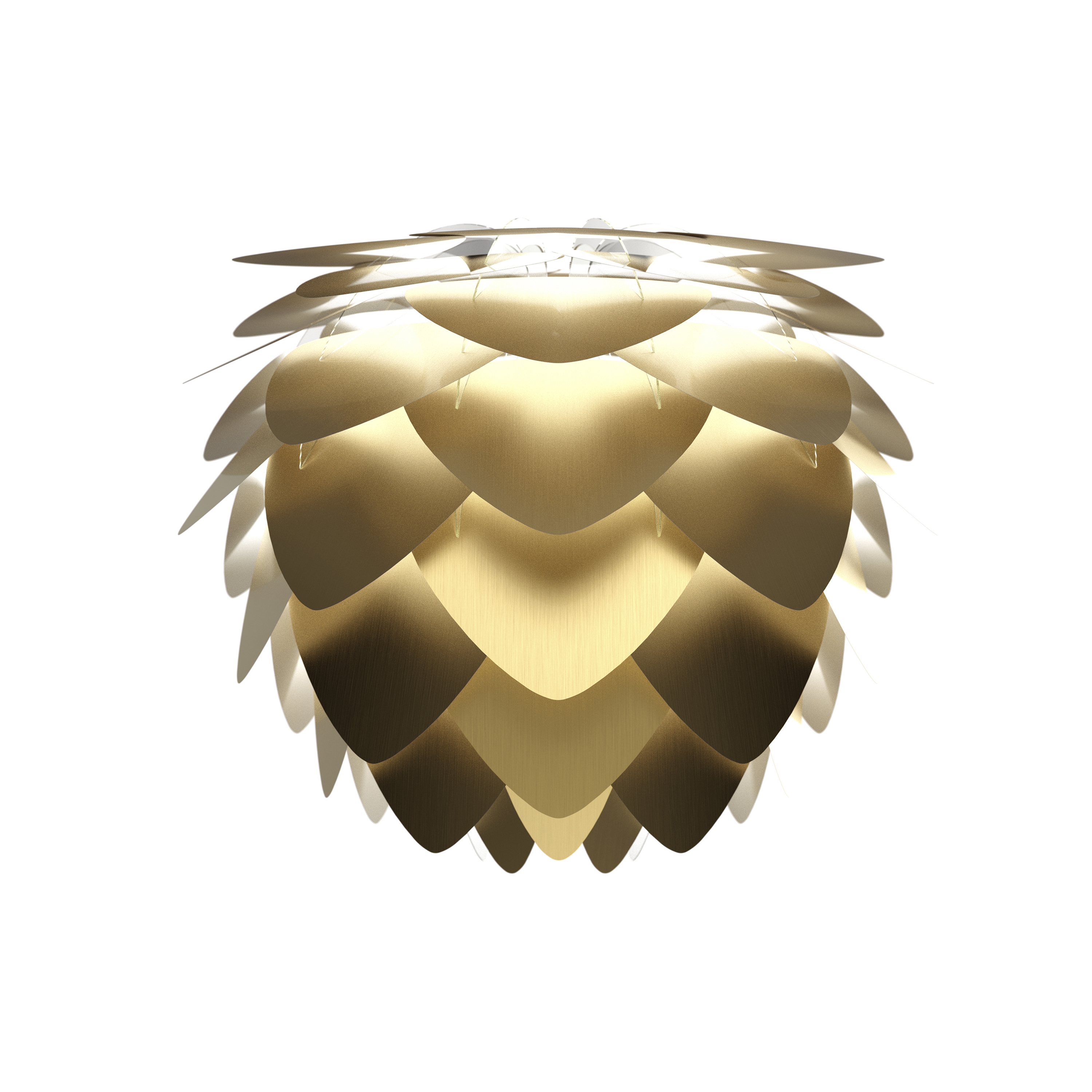Aluvia | medium lampshade, brushed brass
