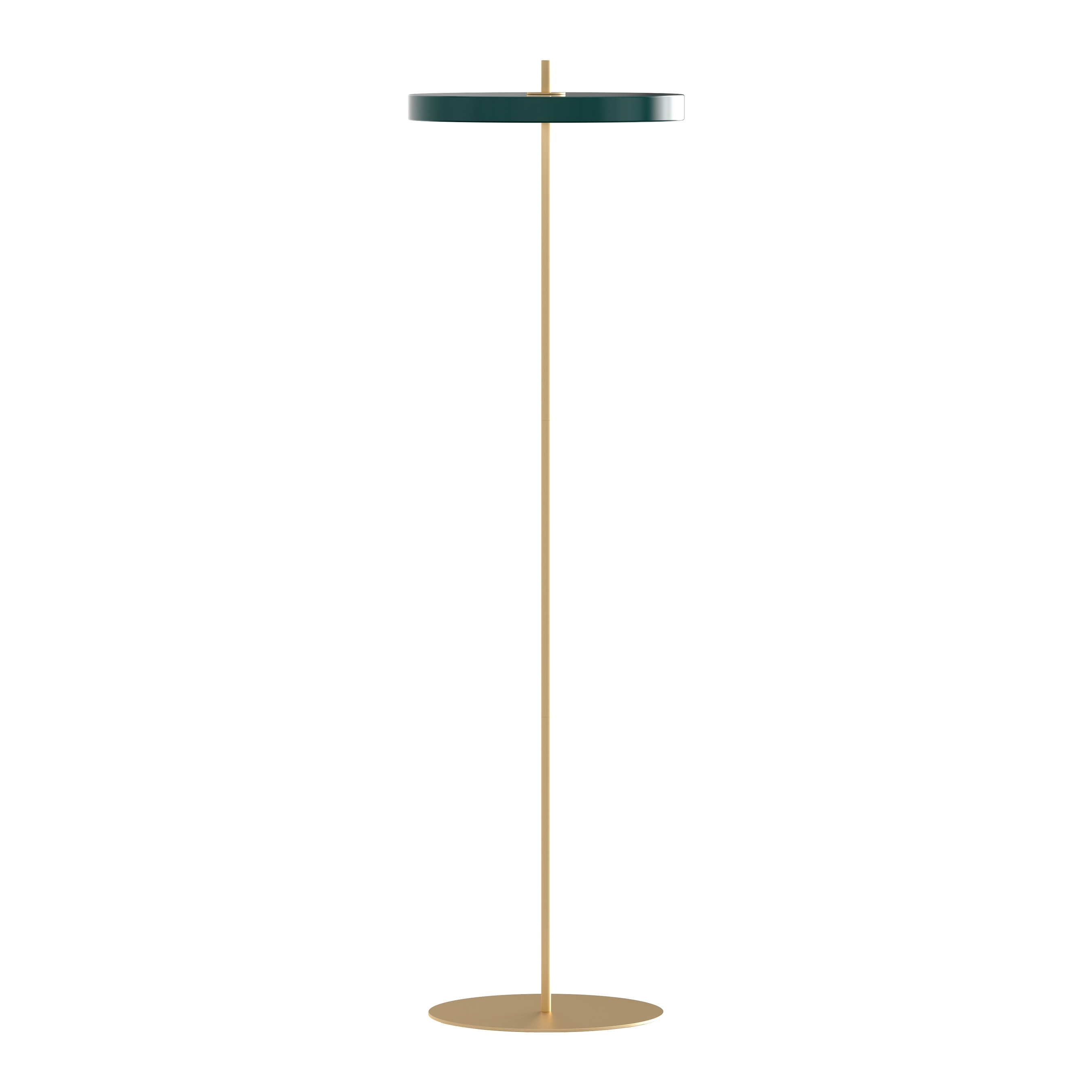 Asteria | floor lamp, forest green, brass