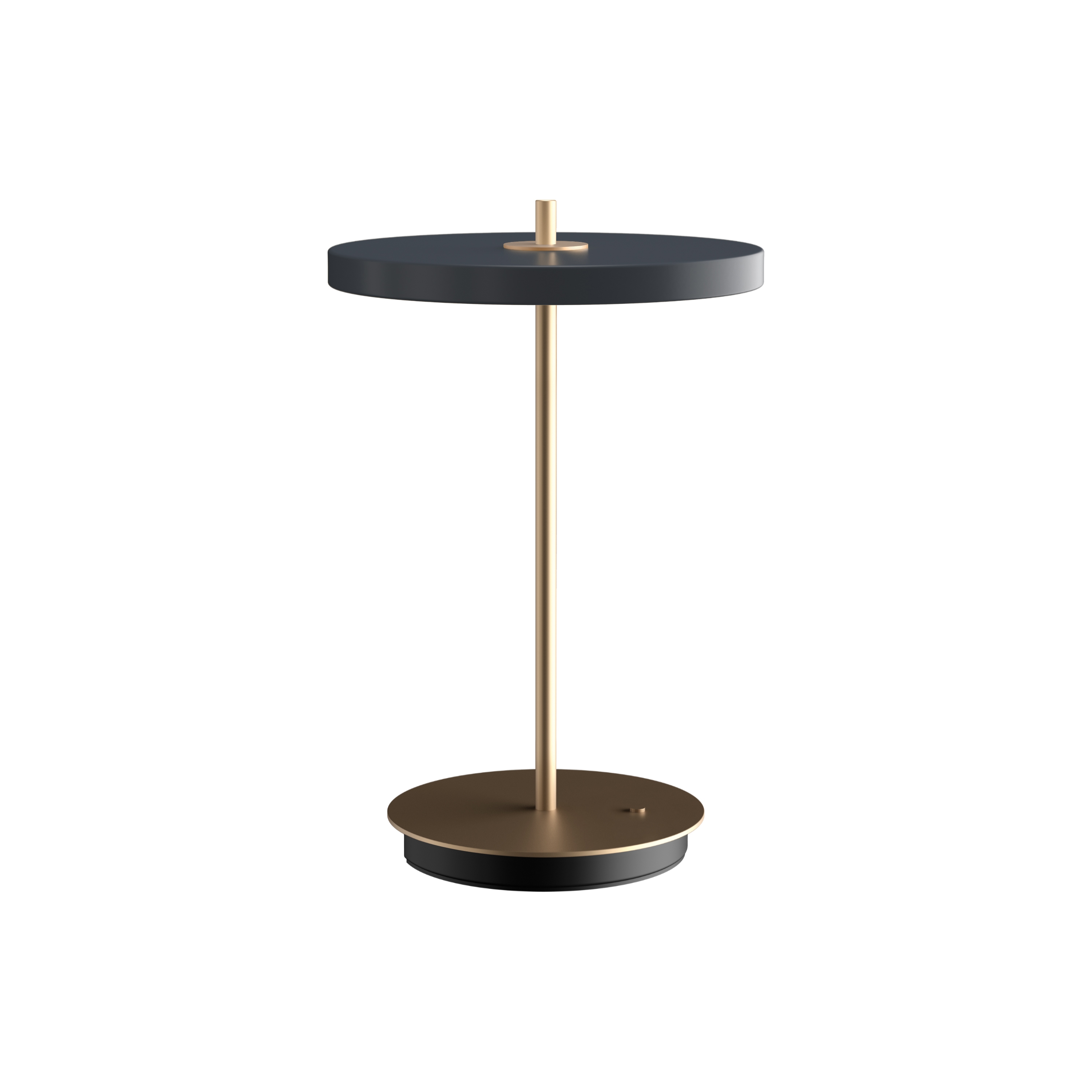 Display product Asteria Move | medium, portable lamp, anthracite grey, brass from manufacturer UMAGE