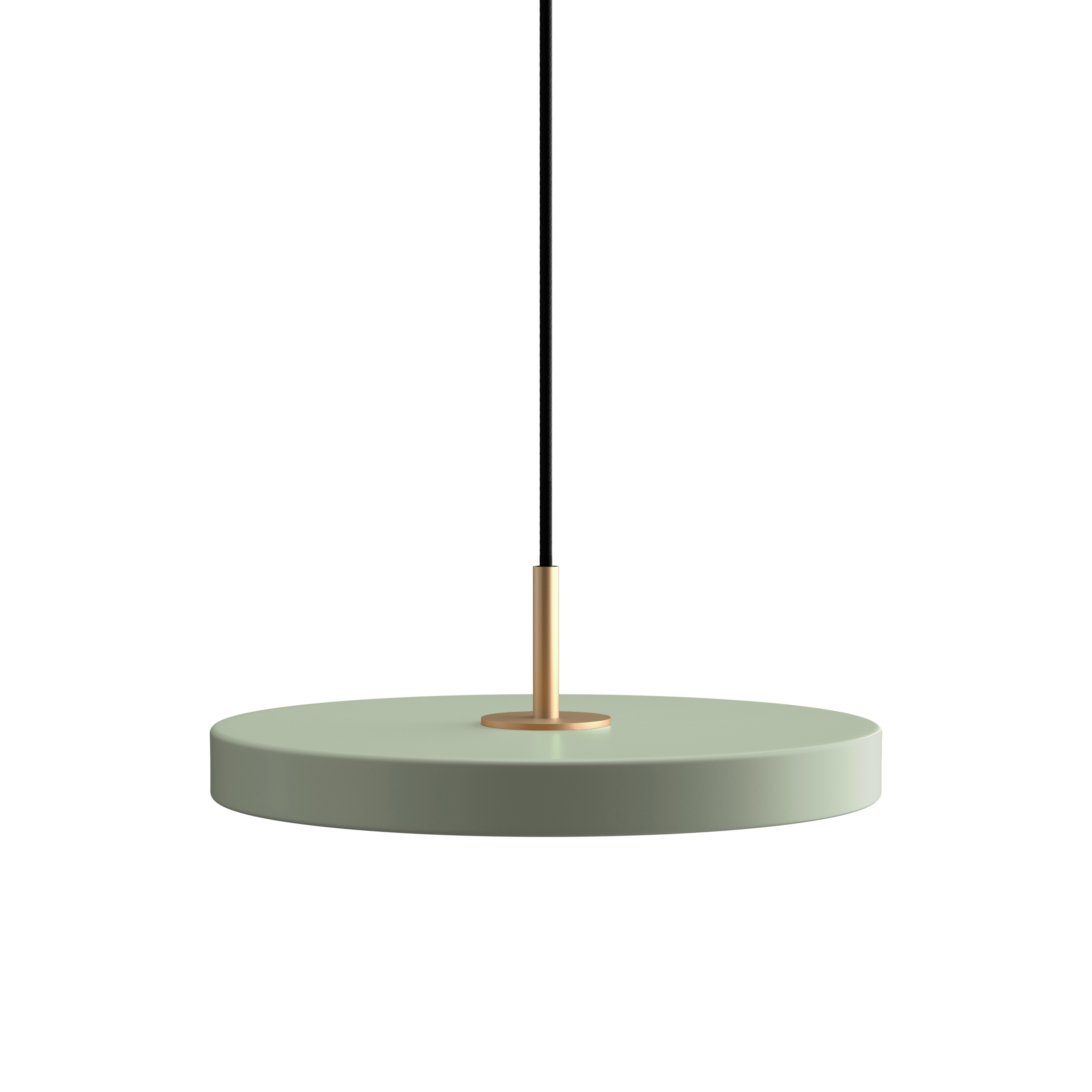 Asteria Plus | pendant lamp, mini, nuance olive, brass