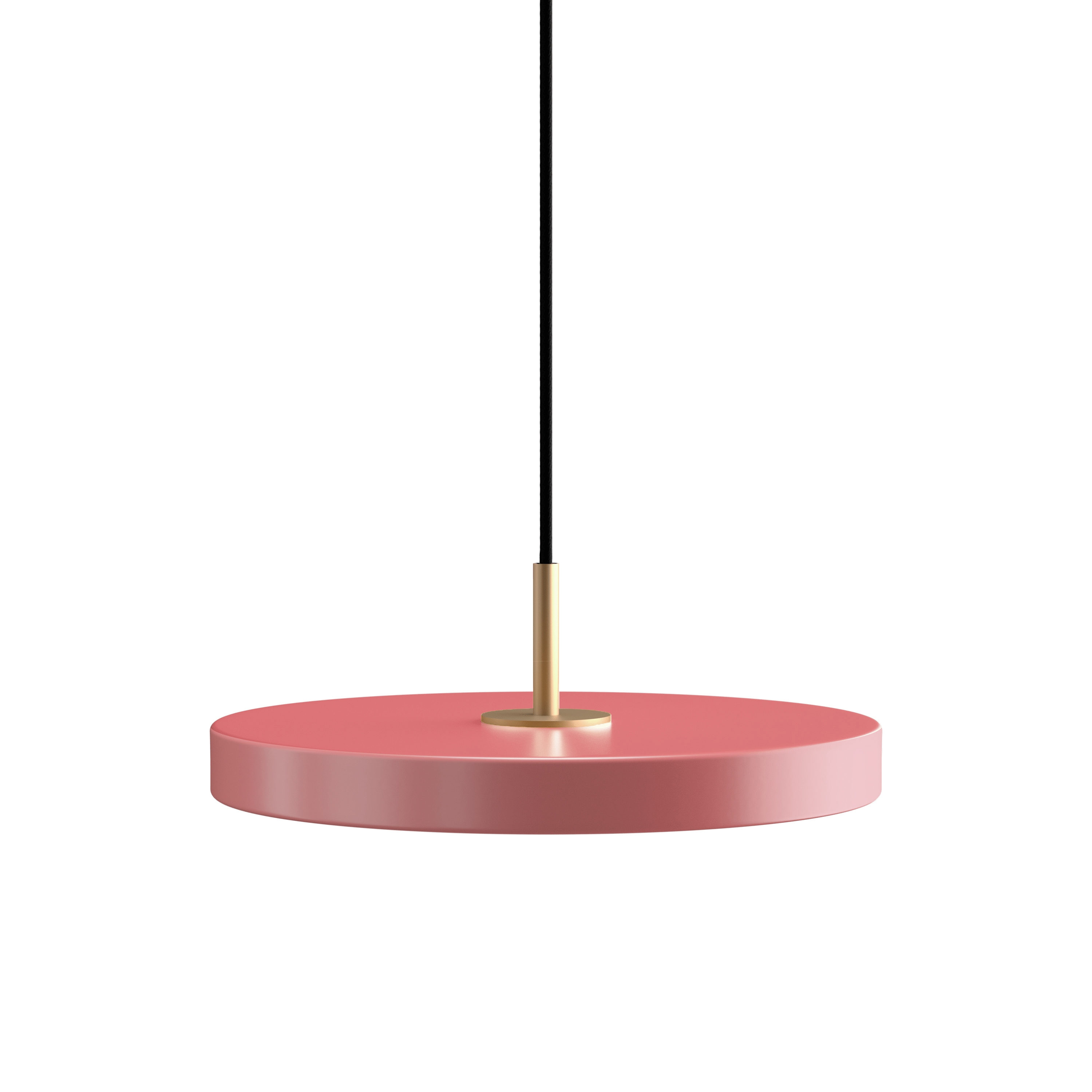 Asteria Plus | pendant lamp, mini, nuance rose, brass