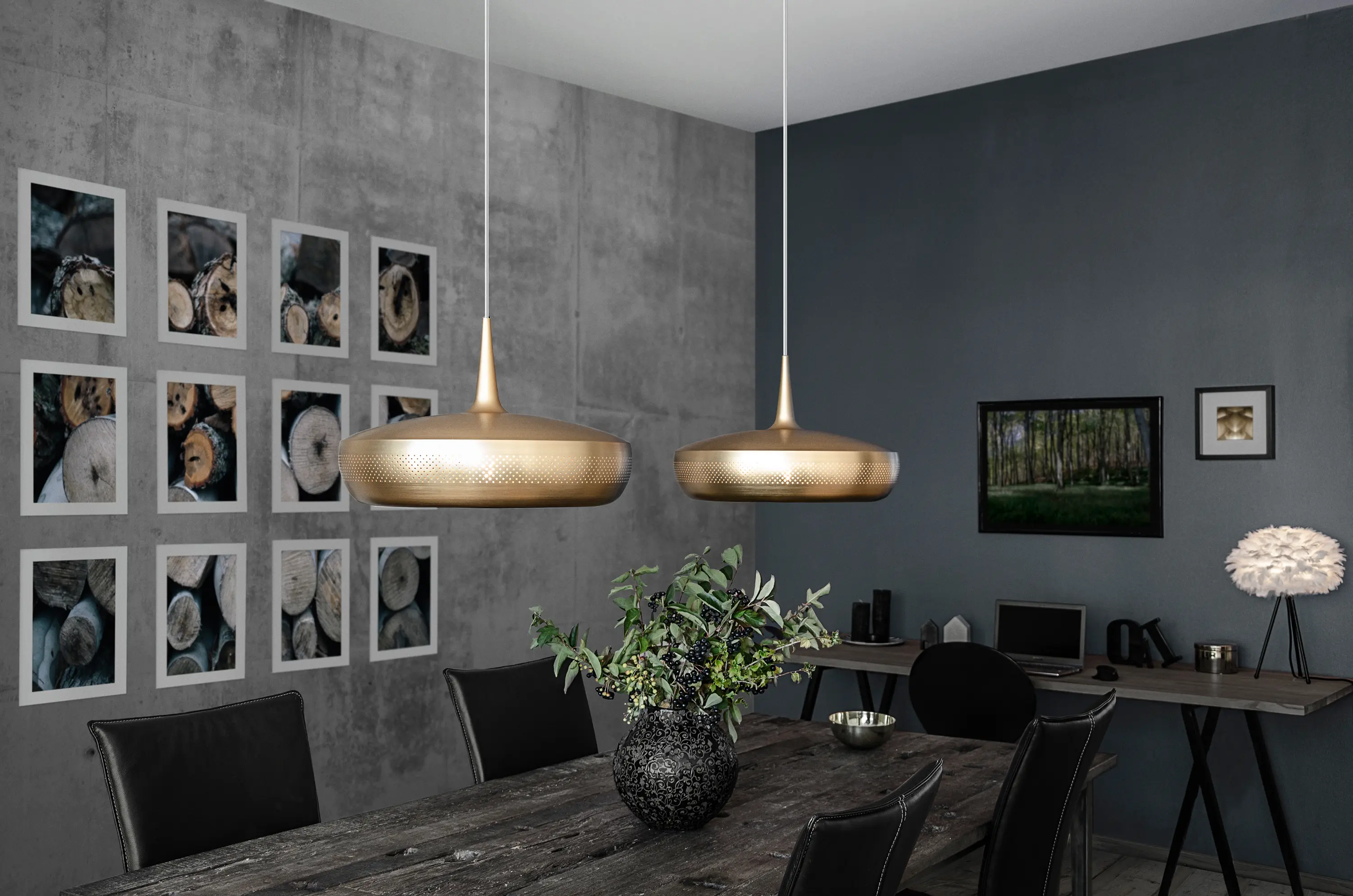UMAGE - Clava Dine | lampshade, brushed brass