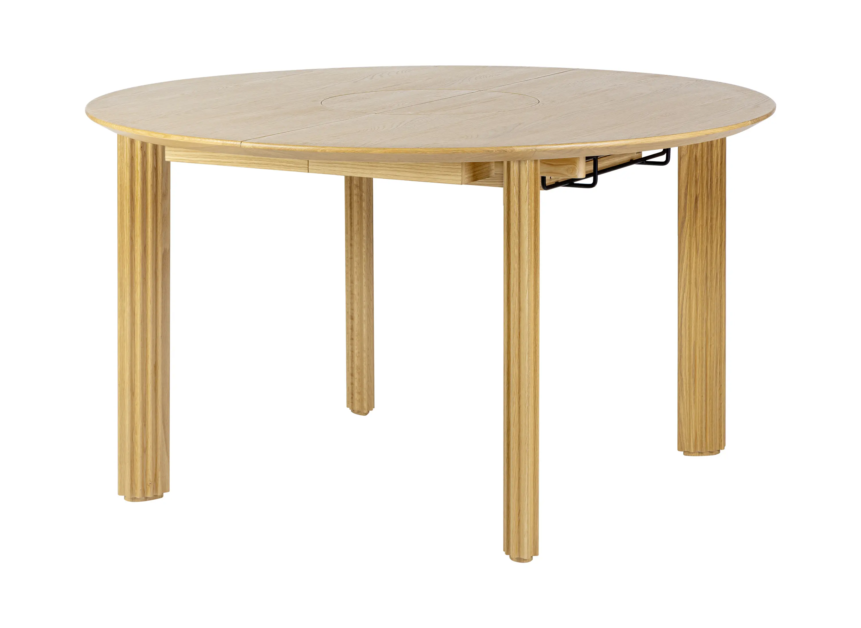 UMAGE - Comfort Circle | dining table + extensions, ripples, oak