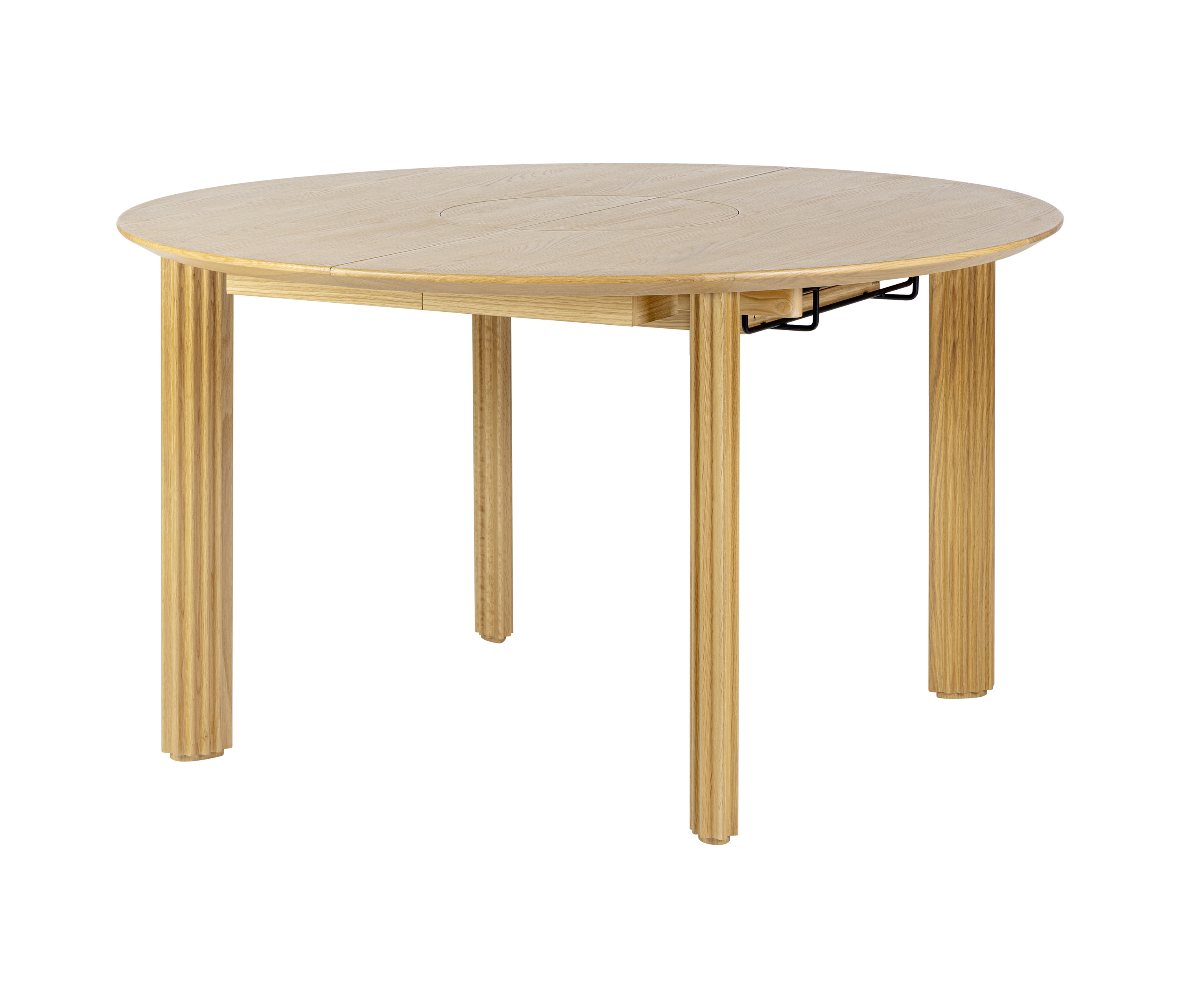 Comfort Circle | dining table + extensions, ripples, oak