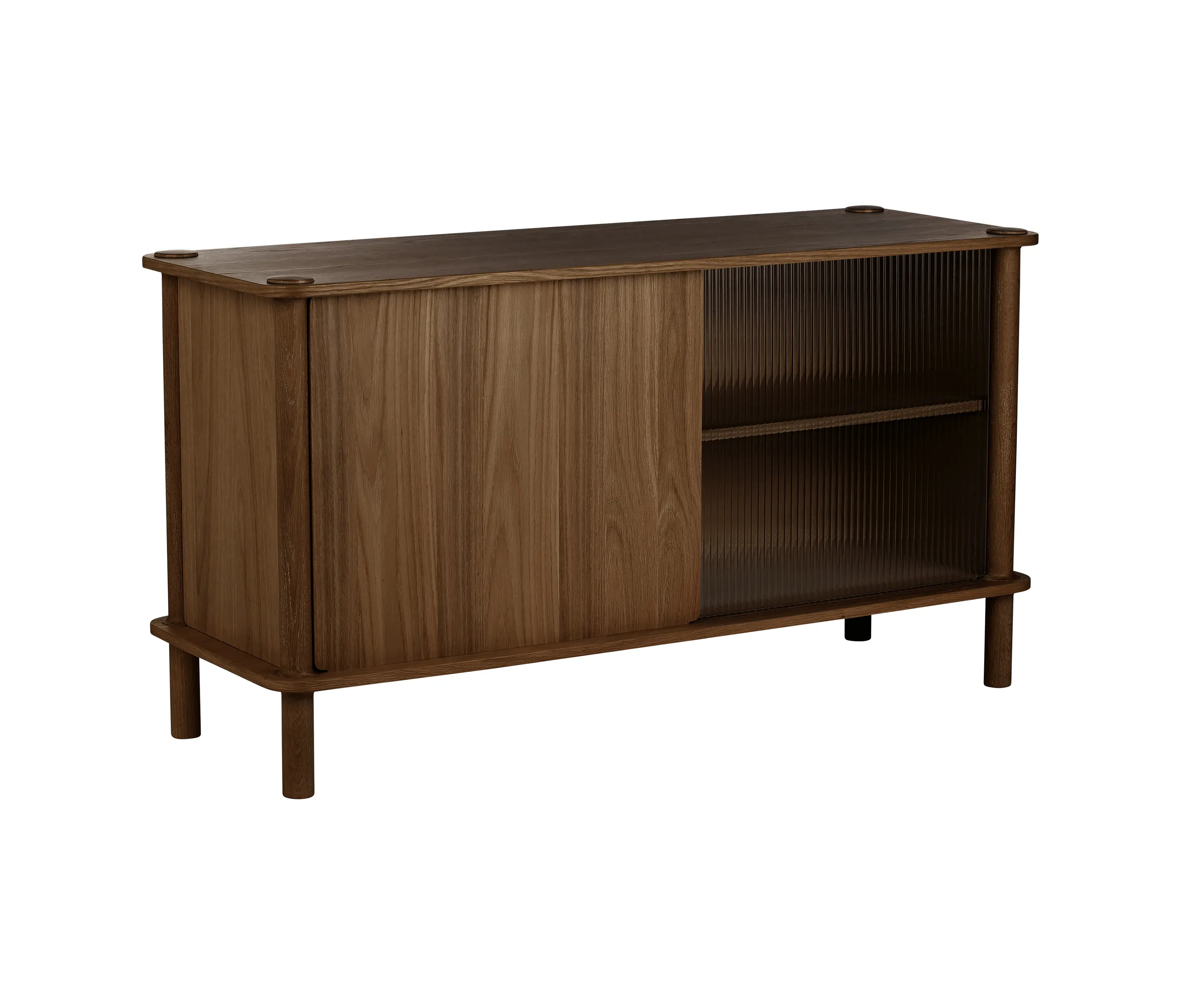 UMAGE - Italic | sideboard, dark oak w. doors in dark oak and glass
