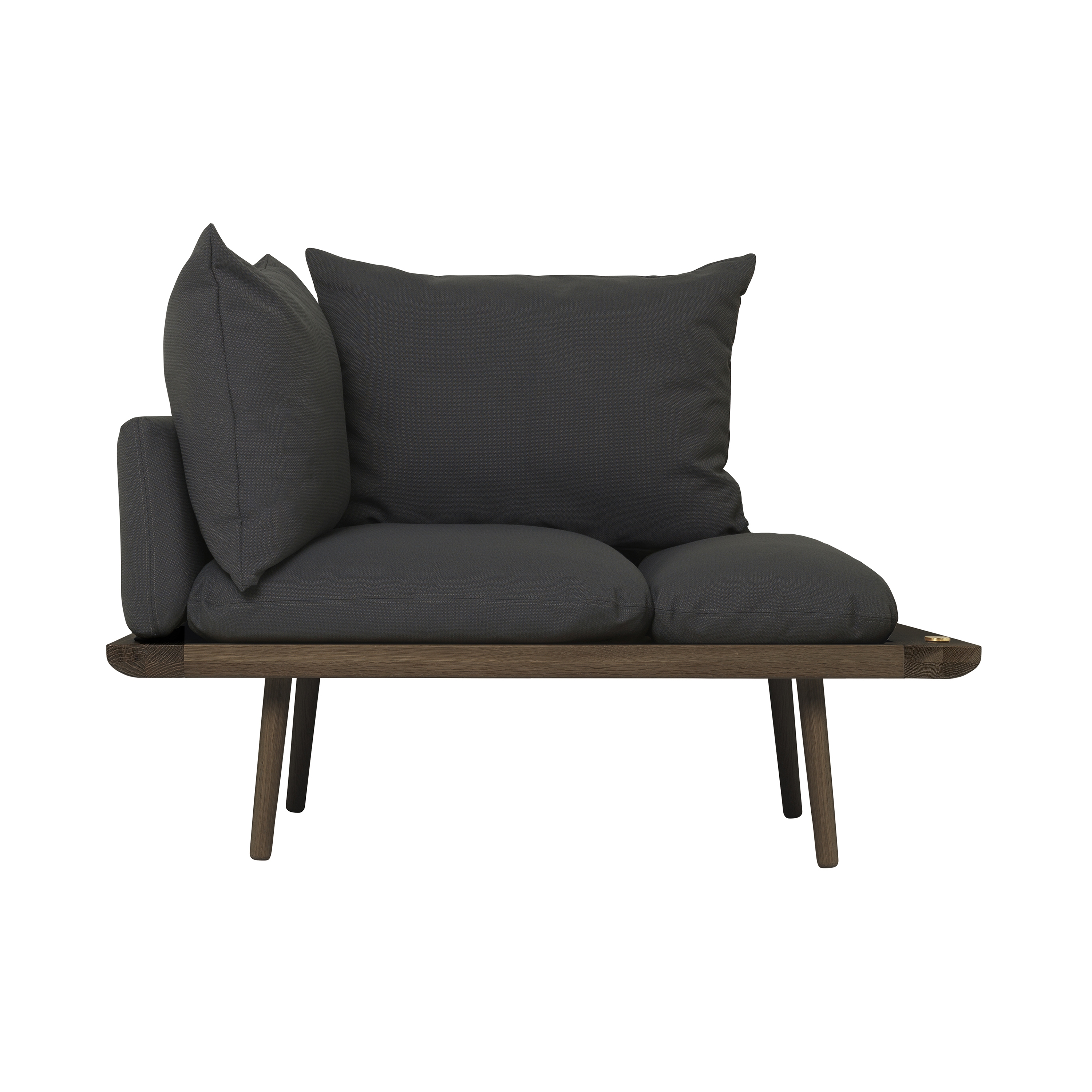 Display product Lounge Around | 1.5-seater sofa, dark oak, shadow from manufacturer UMAGE