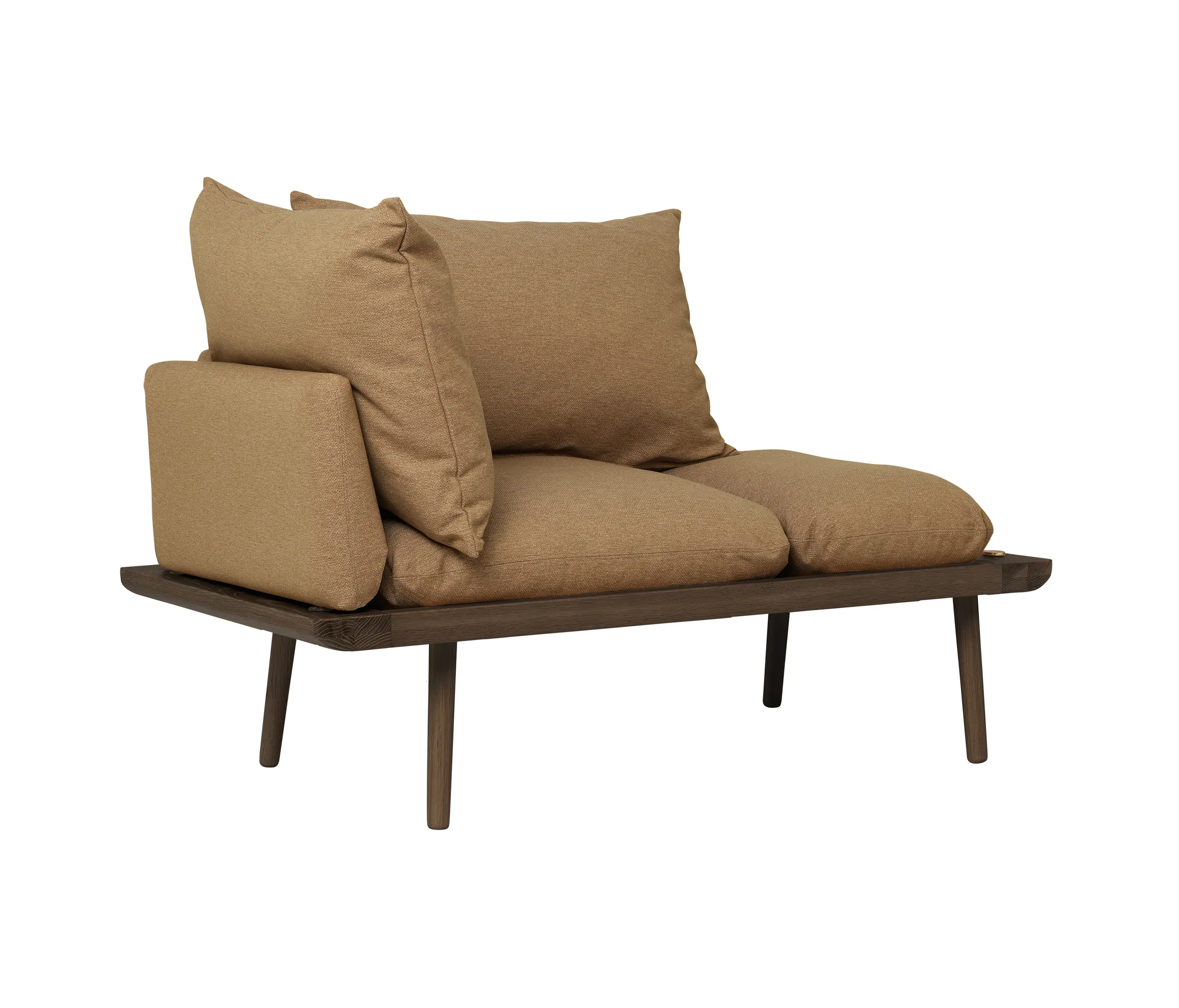 UMAGE - Lounge Around | 1.5-seater sofa, dark oak, sugar brown
