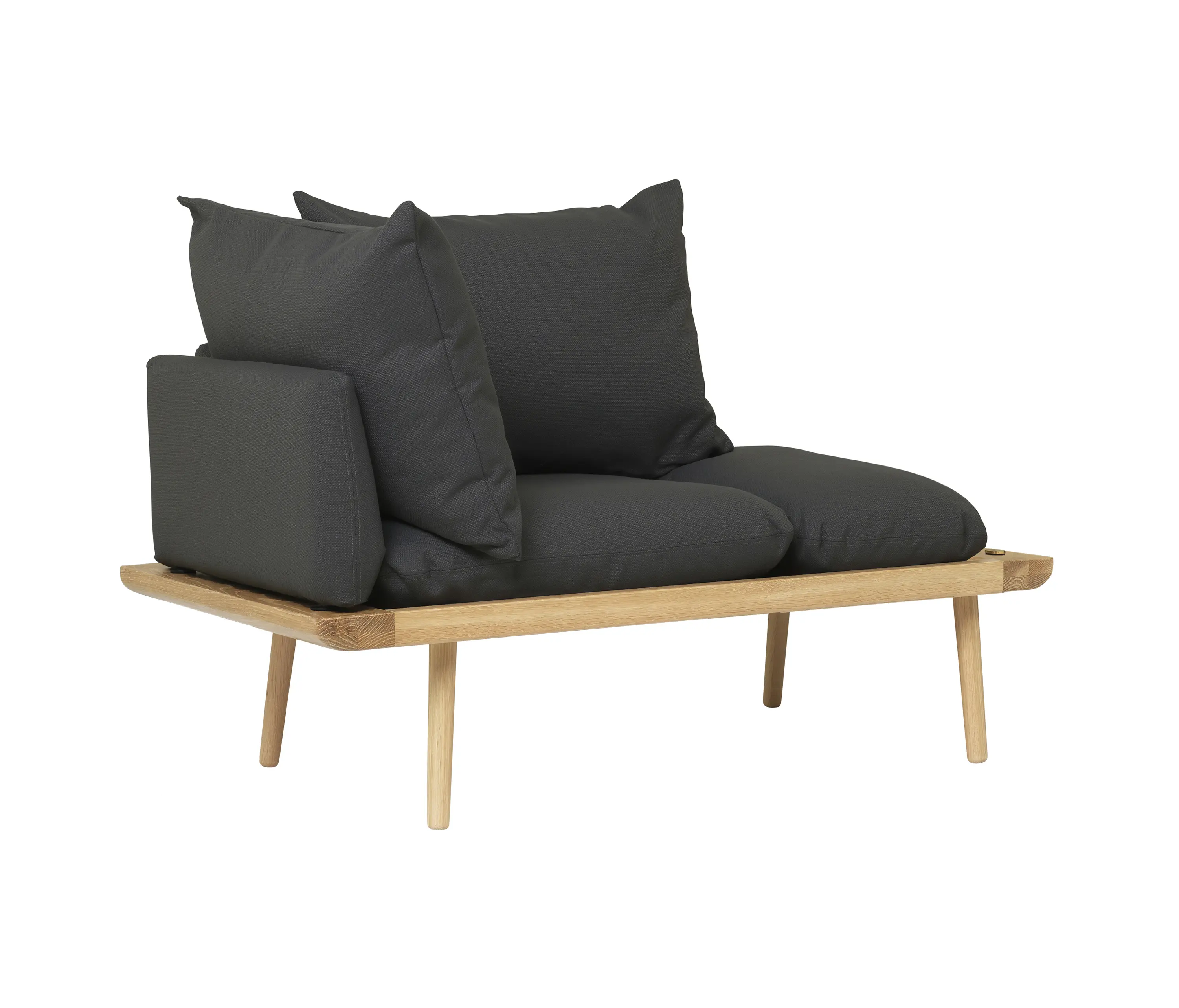 UMAGE - Lounge Around | 1.5-seater sofa, oak, shadow
