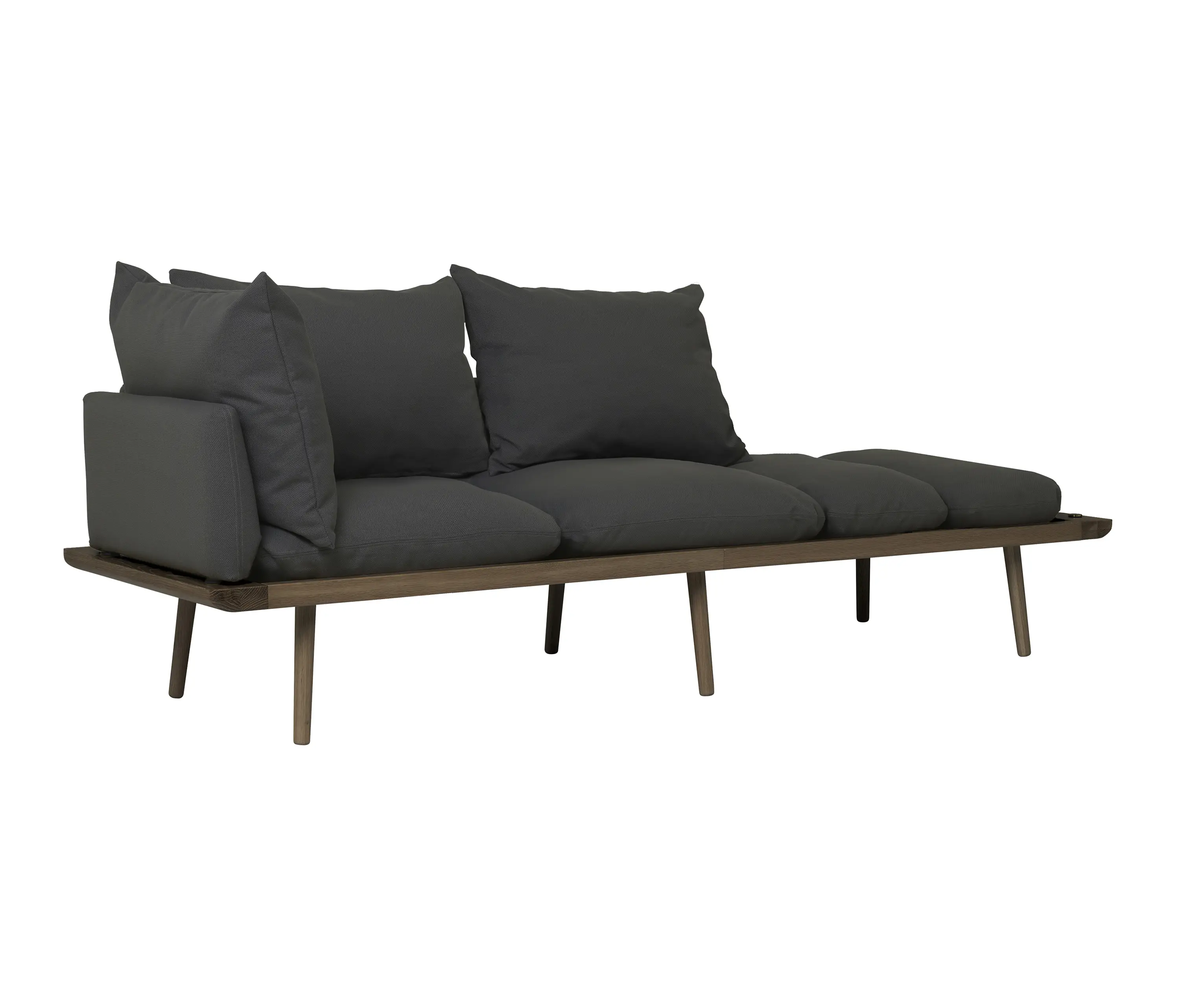 UMAGE - Lounge Around | 3-seater sofa, dark oak, shadow