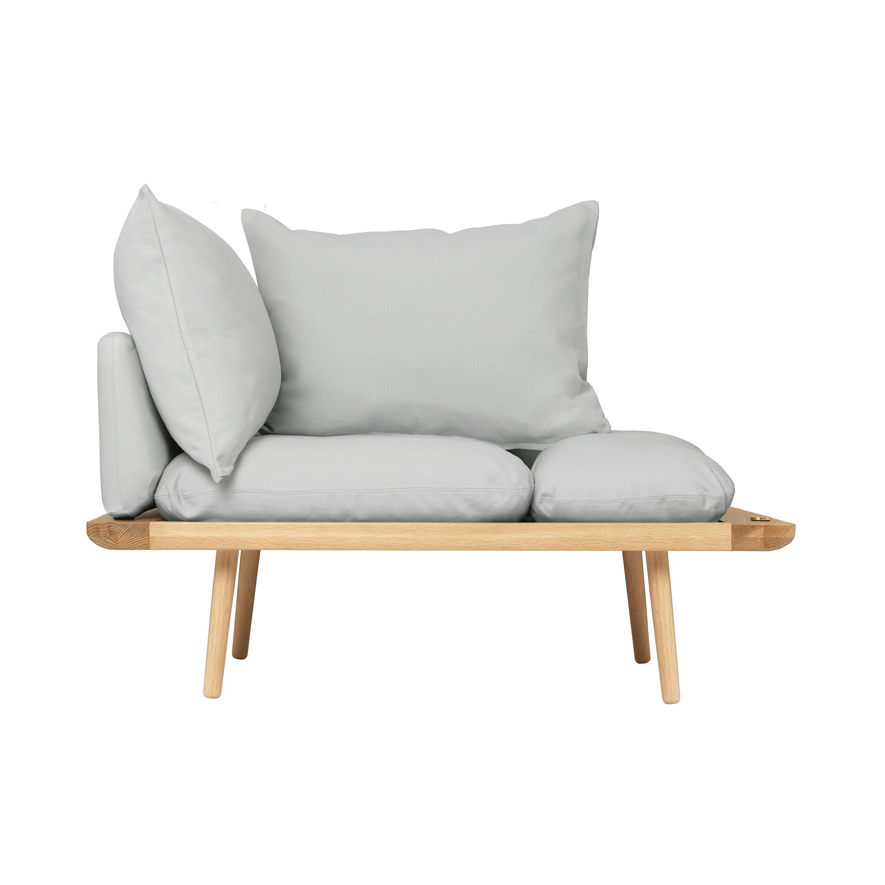 Lounge Around | 1.5-seater sofa, oak, sterling