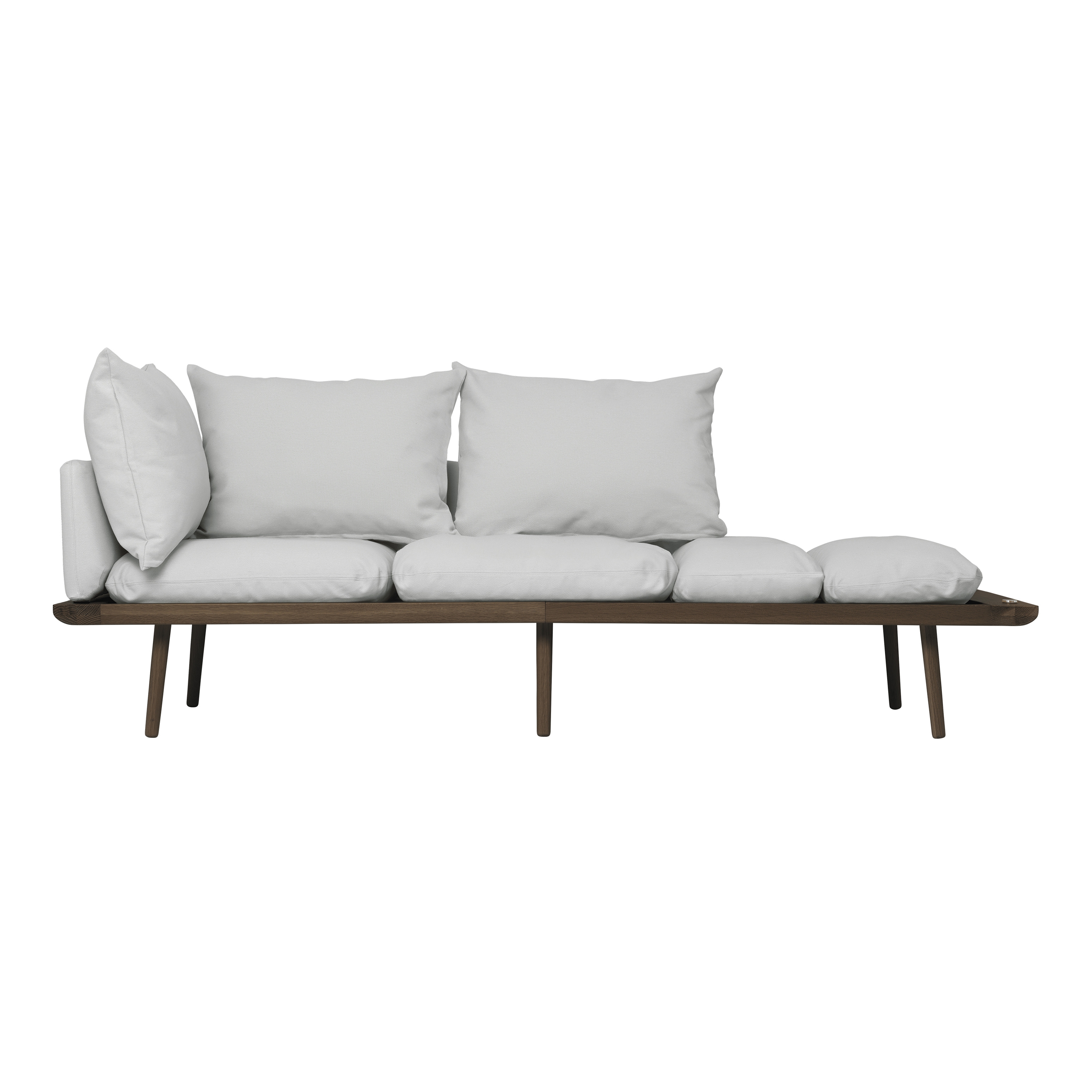 Lounge Around | 3-seater sofa, dark oak, sterling