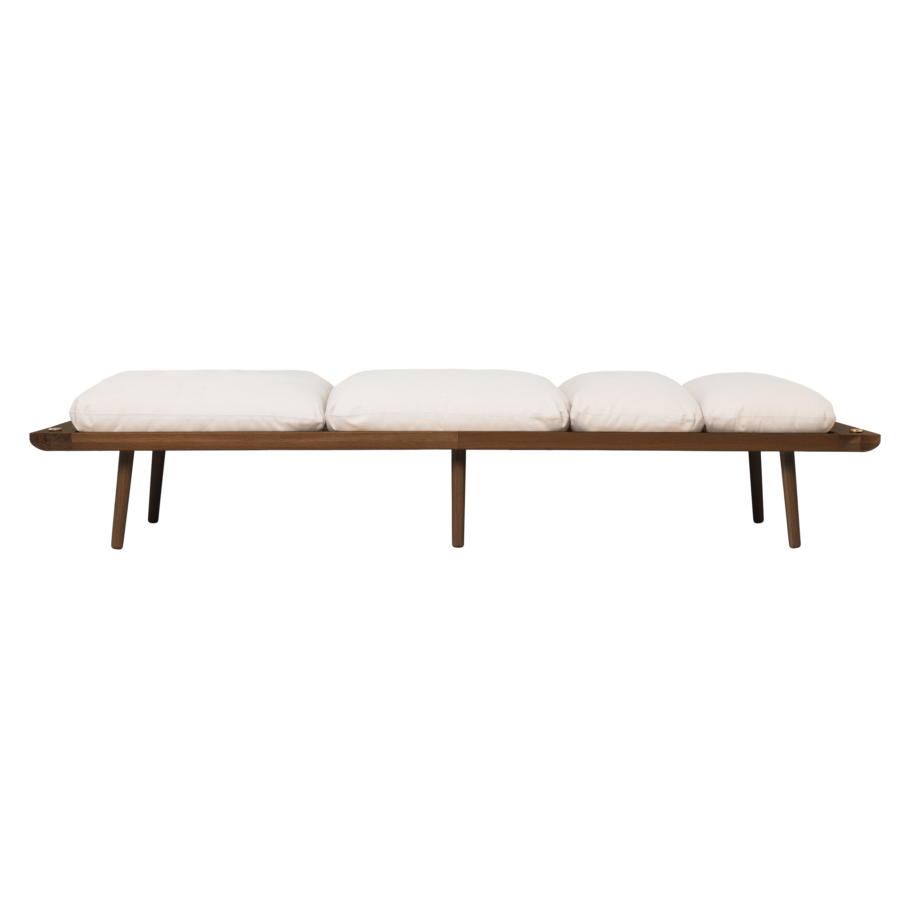 Lounge Around | daybed, dark oak, white sands