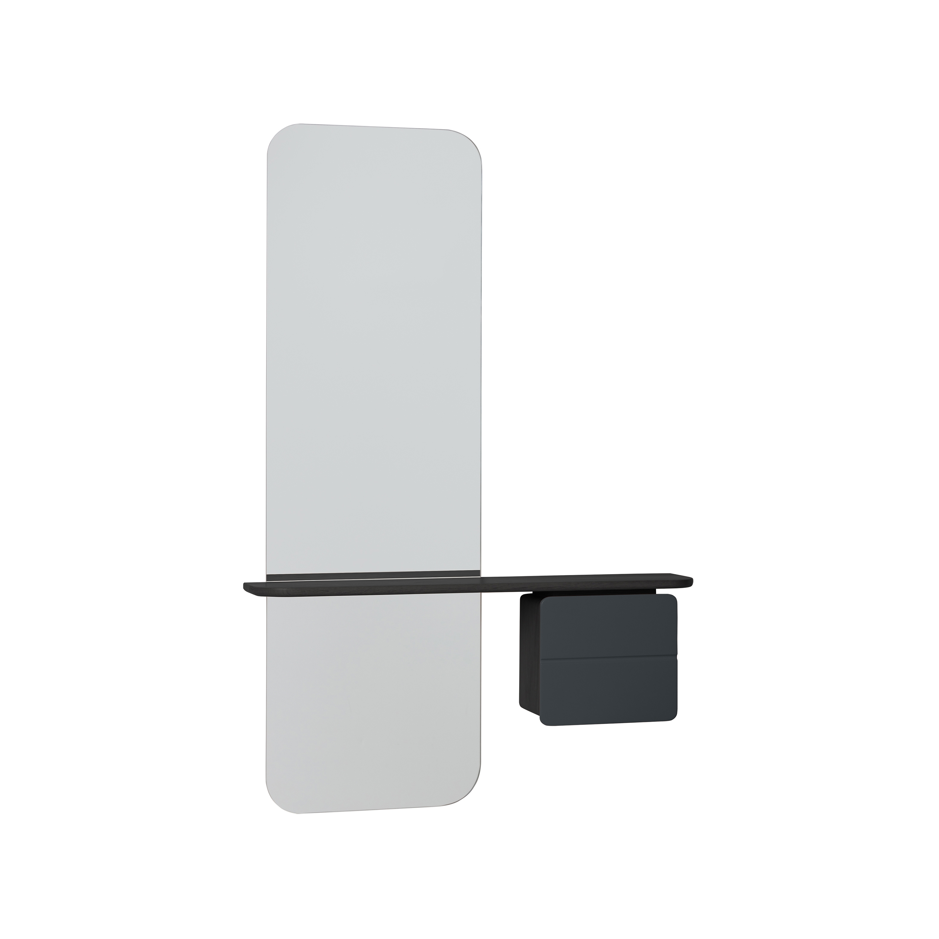 One More Look | mirror, black oak, anthracite grey