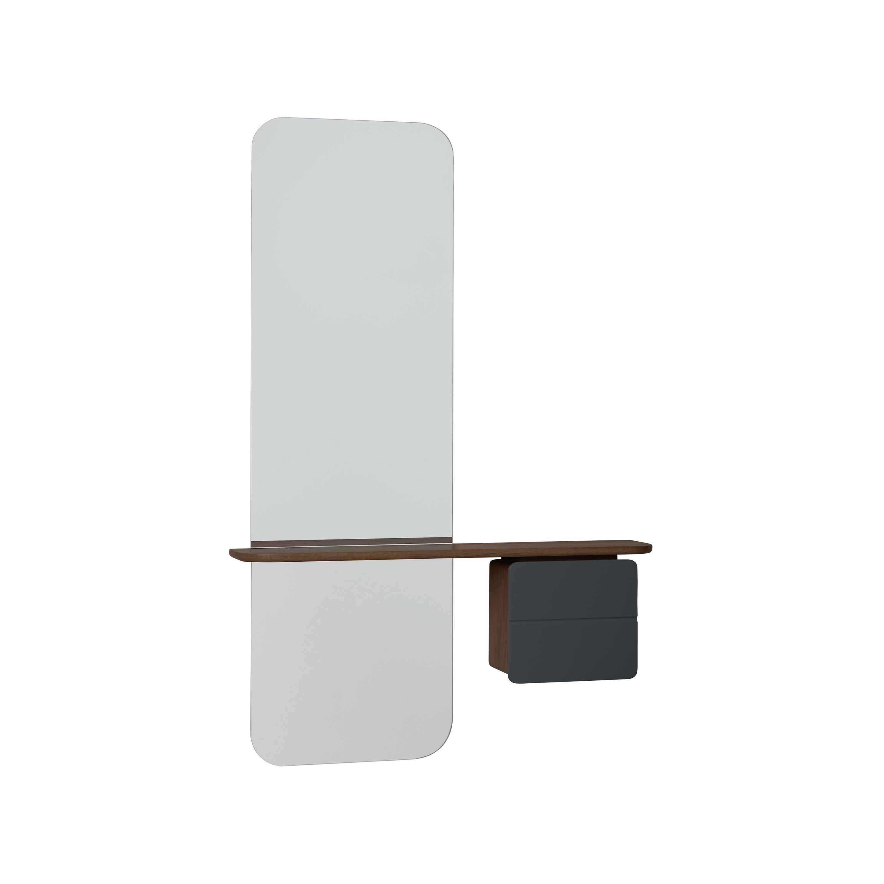 One More Look | mirror, dark oak, anthracite grey