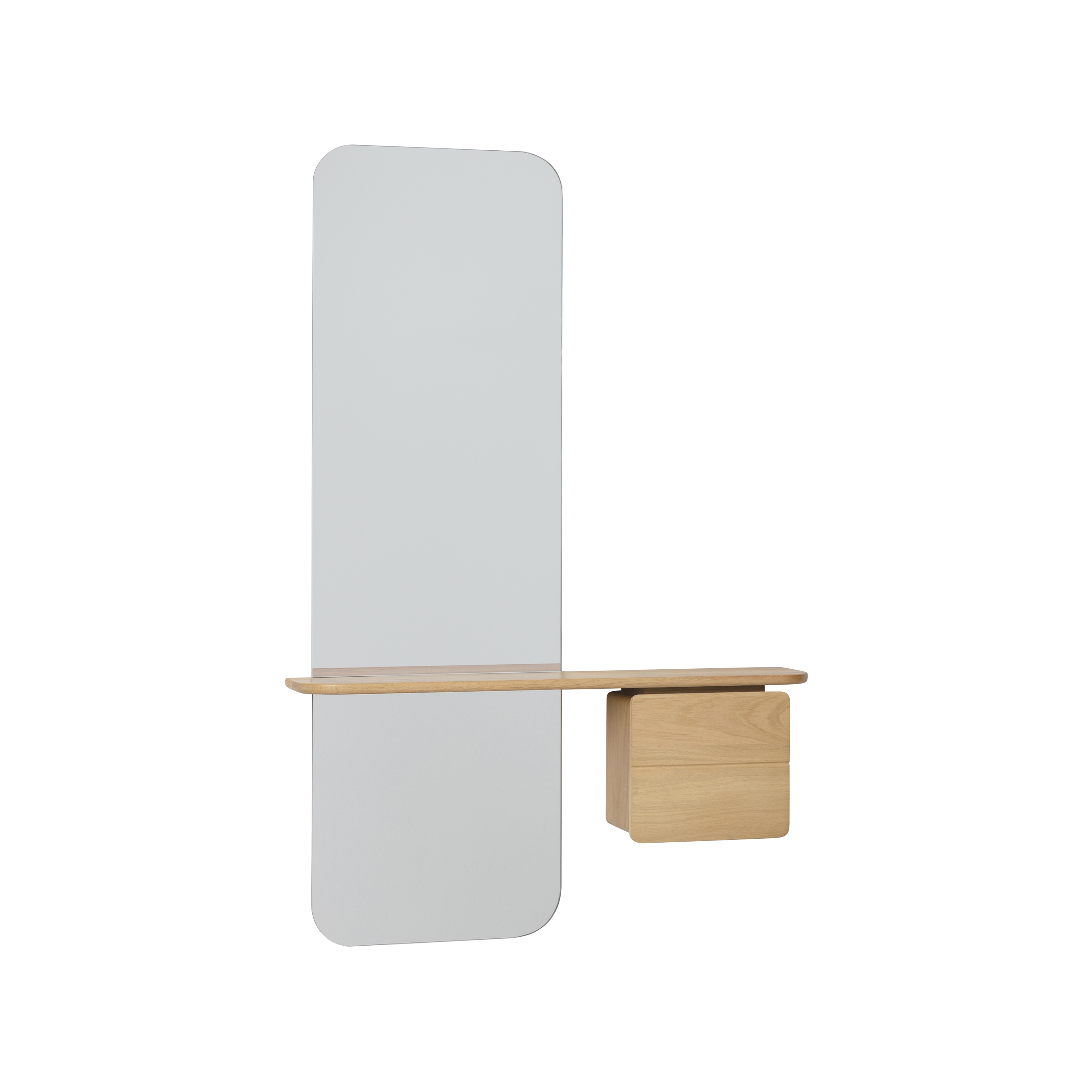 One More Look | mirror, oak, Solid oak