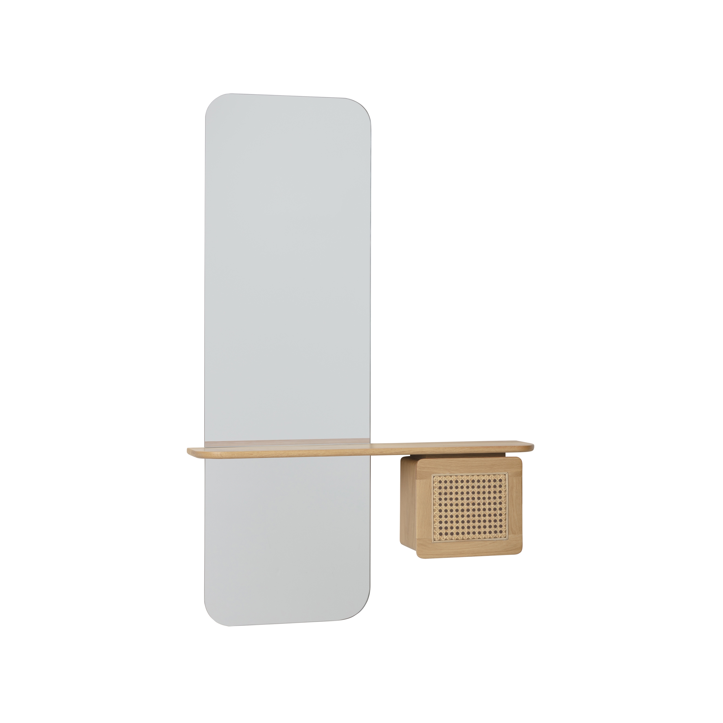 One More Look | mirror, oak, Venetian Cane