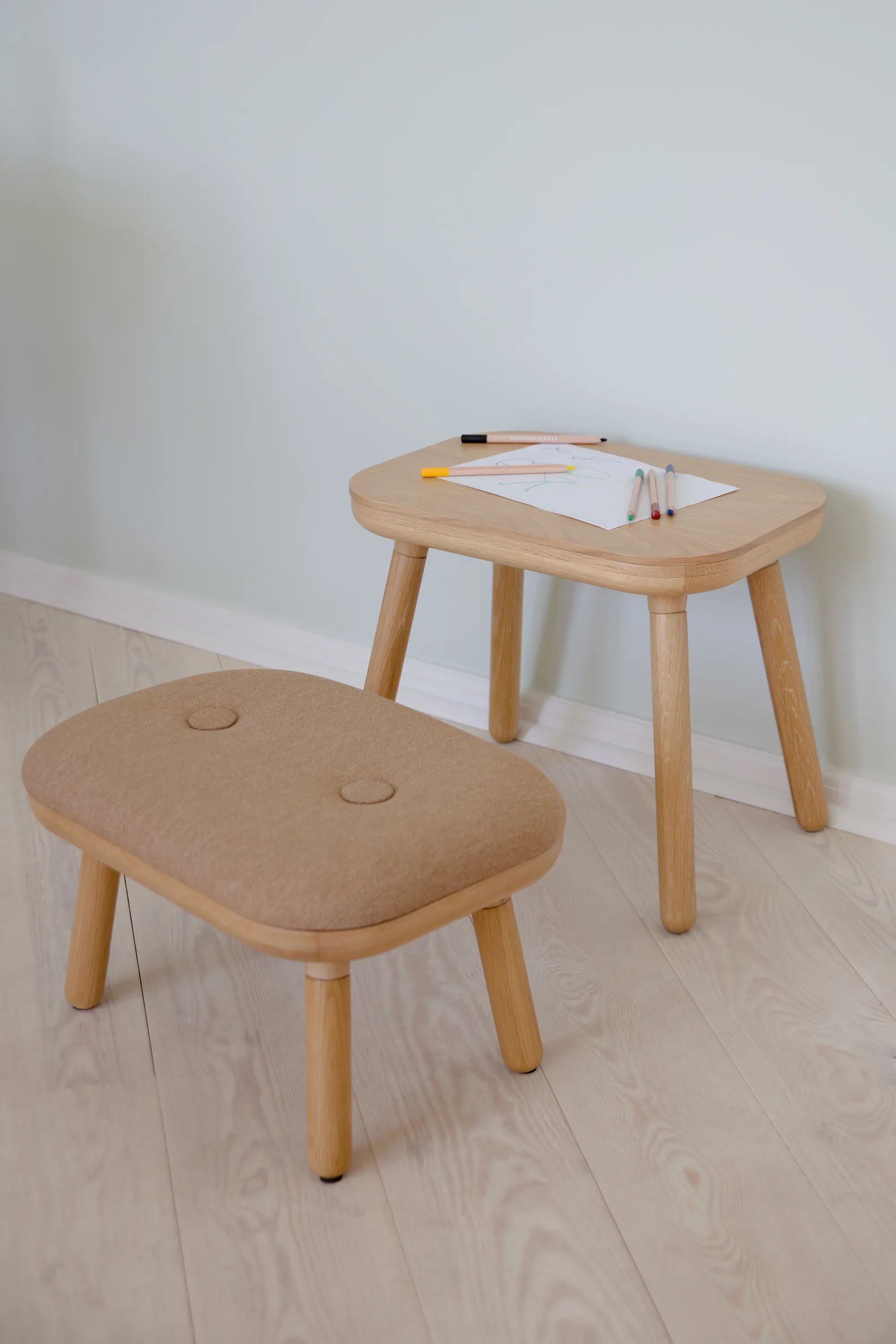 UMAGE - Paff | stool, low, oak, sugar brown