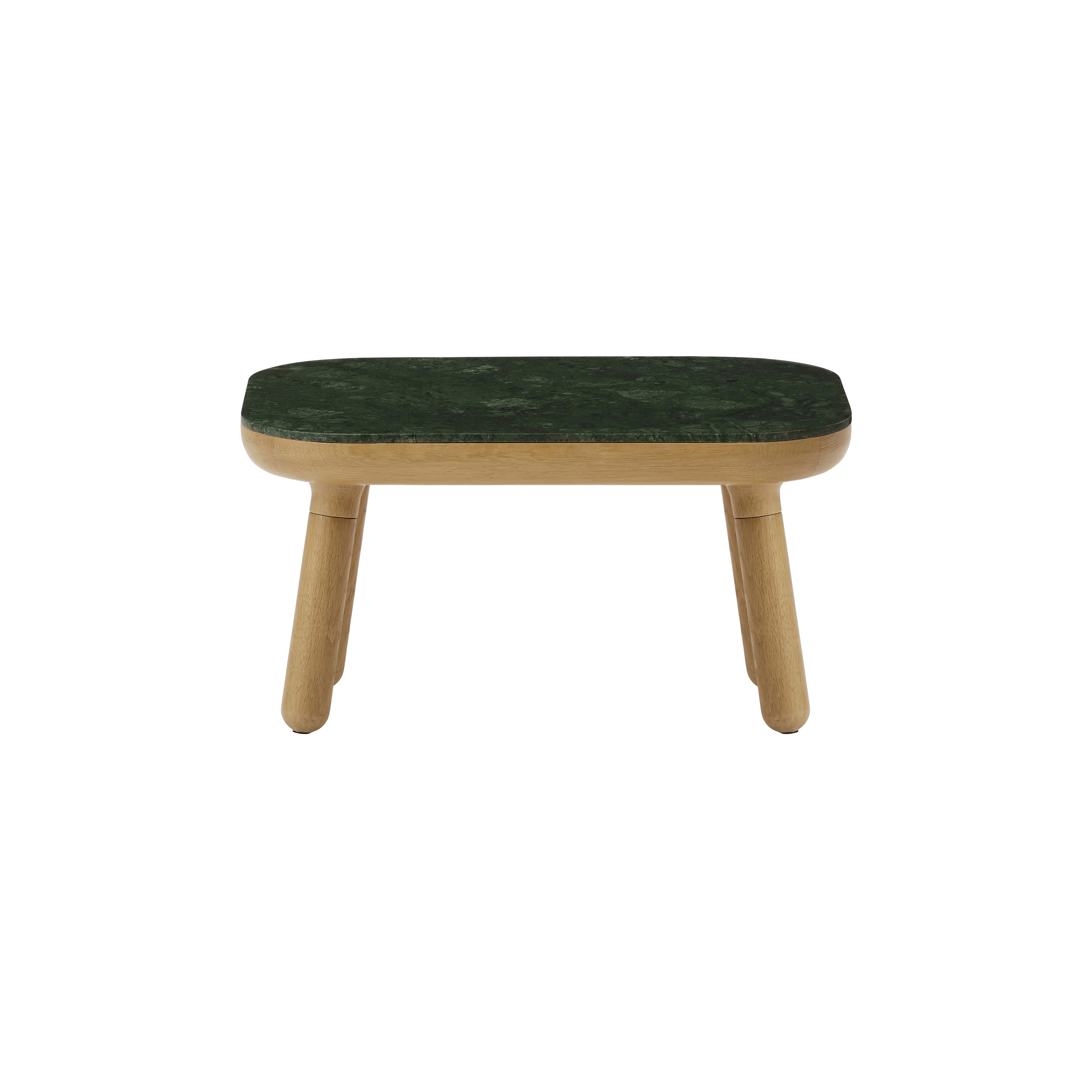 Paff | table, low, oak, green marble