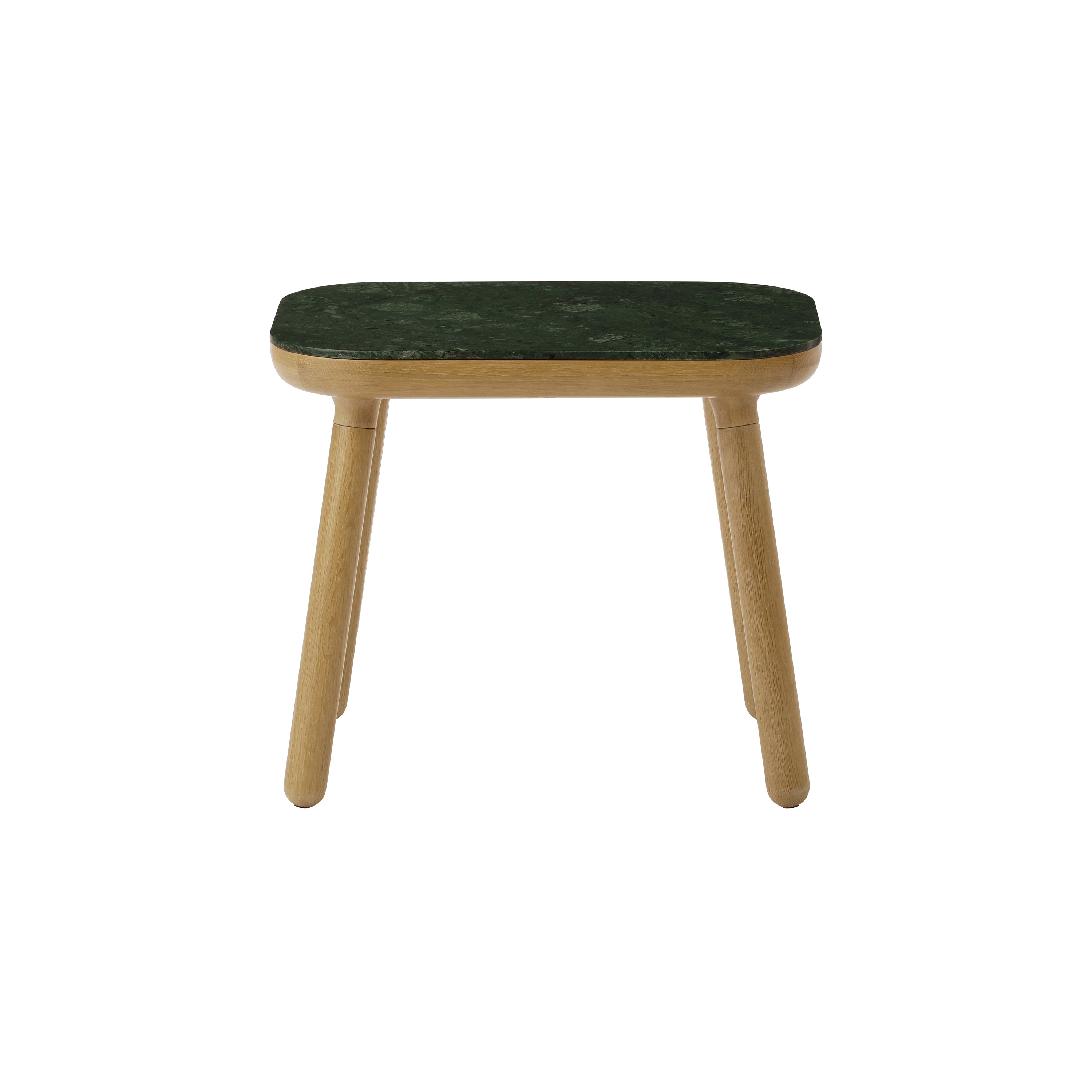 Paff | table, tall, oak, green marble