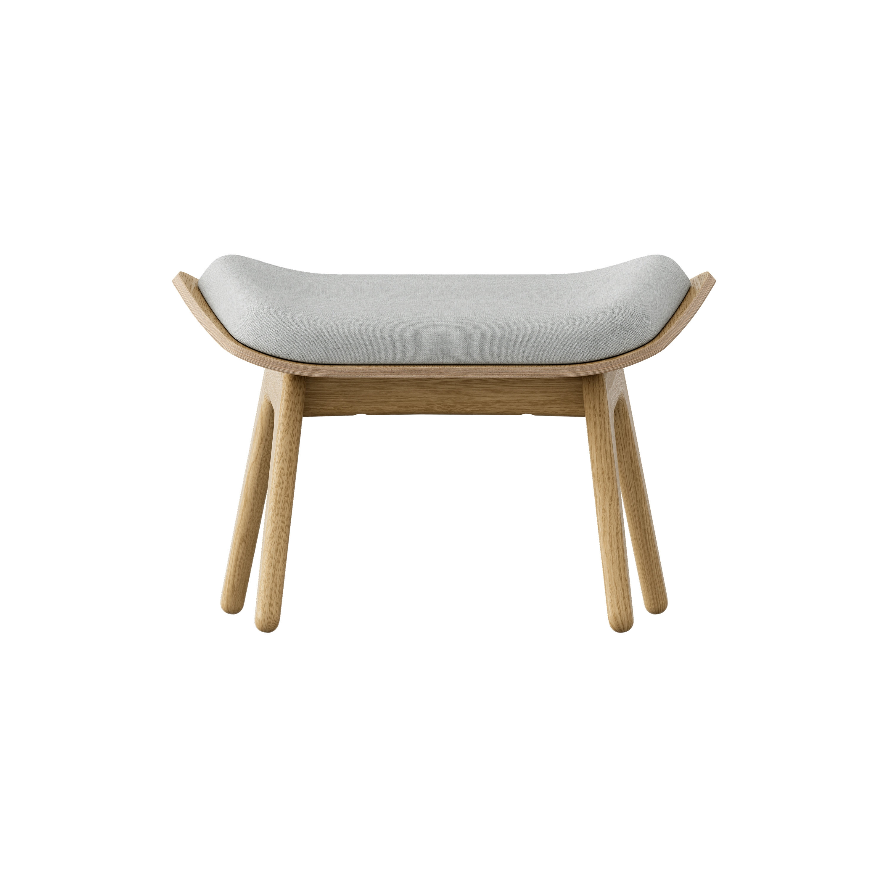 Display product The Reader | ottoman, oak, sterling from manufacturer UMAGE