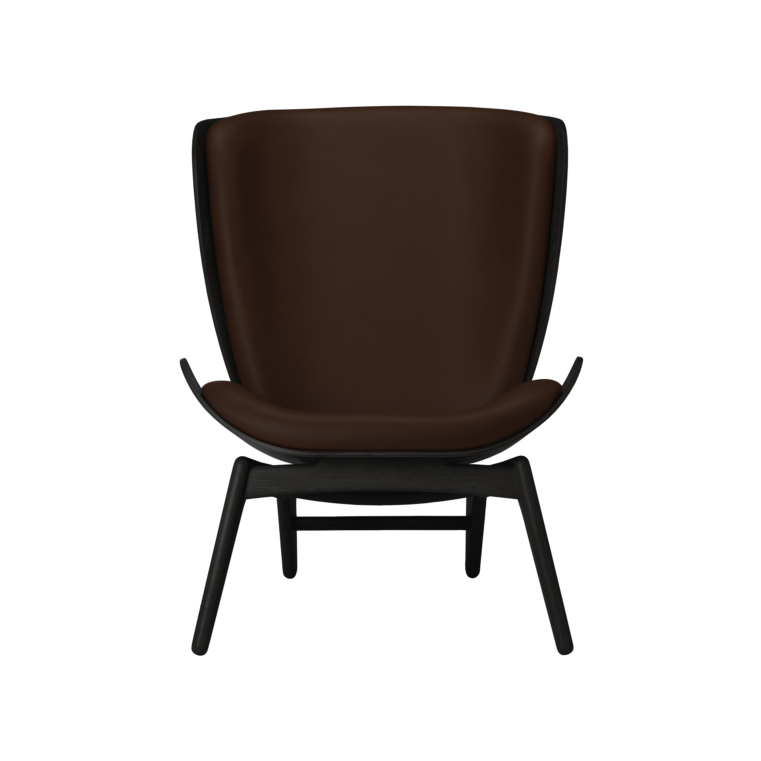 Produkt The Reader | wing chair, black oak hope leather, brown des Herstellers UMAGE anzeigen
