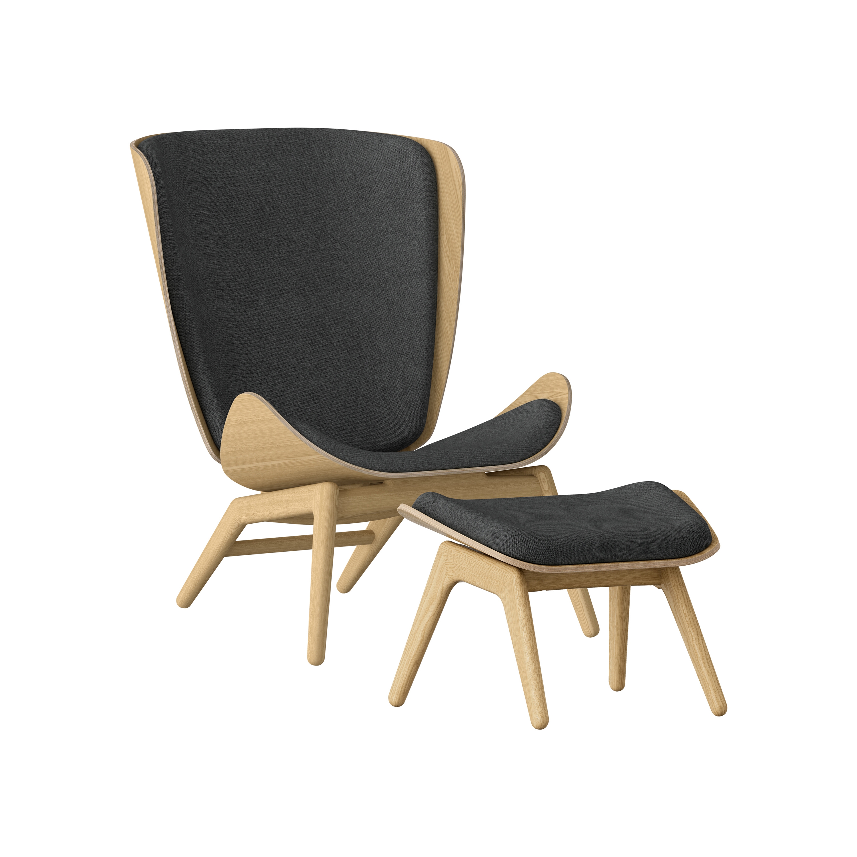 The Reader | wing chair, oak, shadow