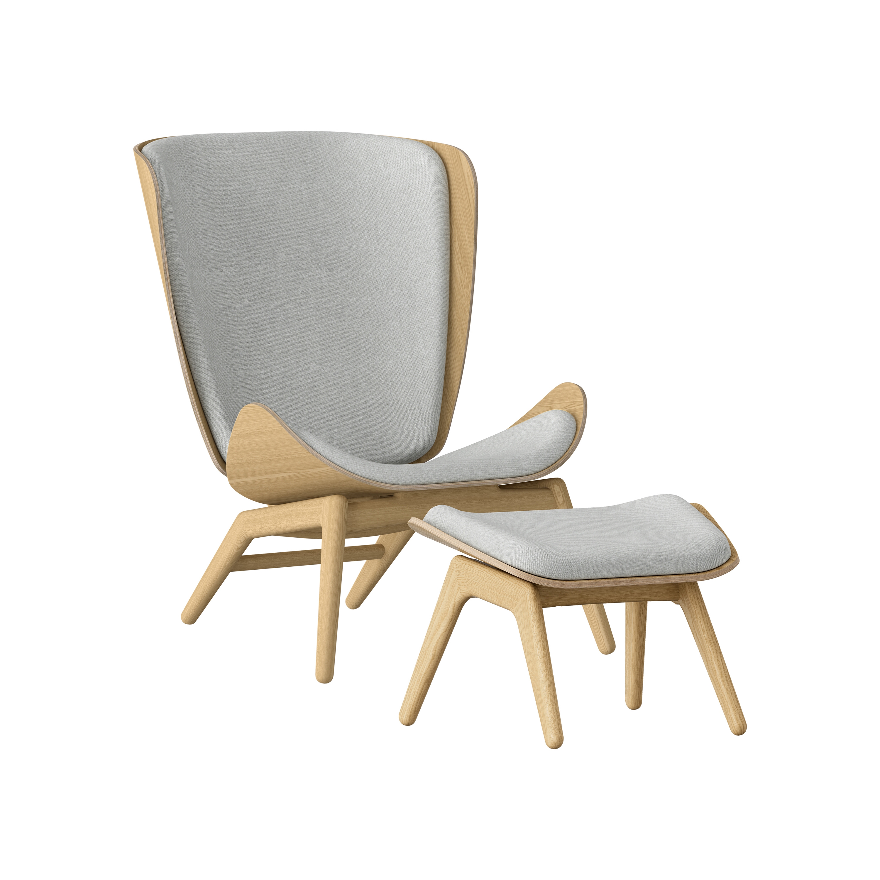 The Reader | wing chair, oak, sterling