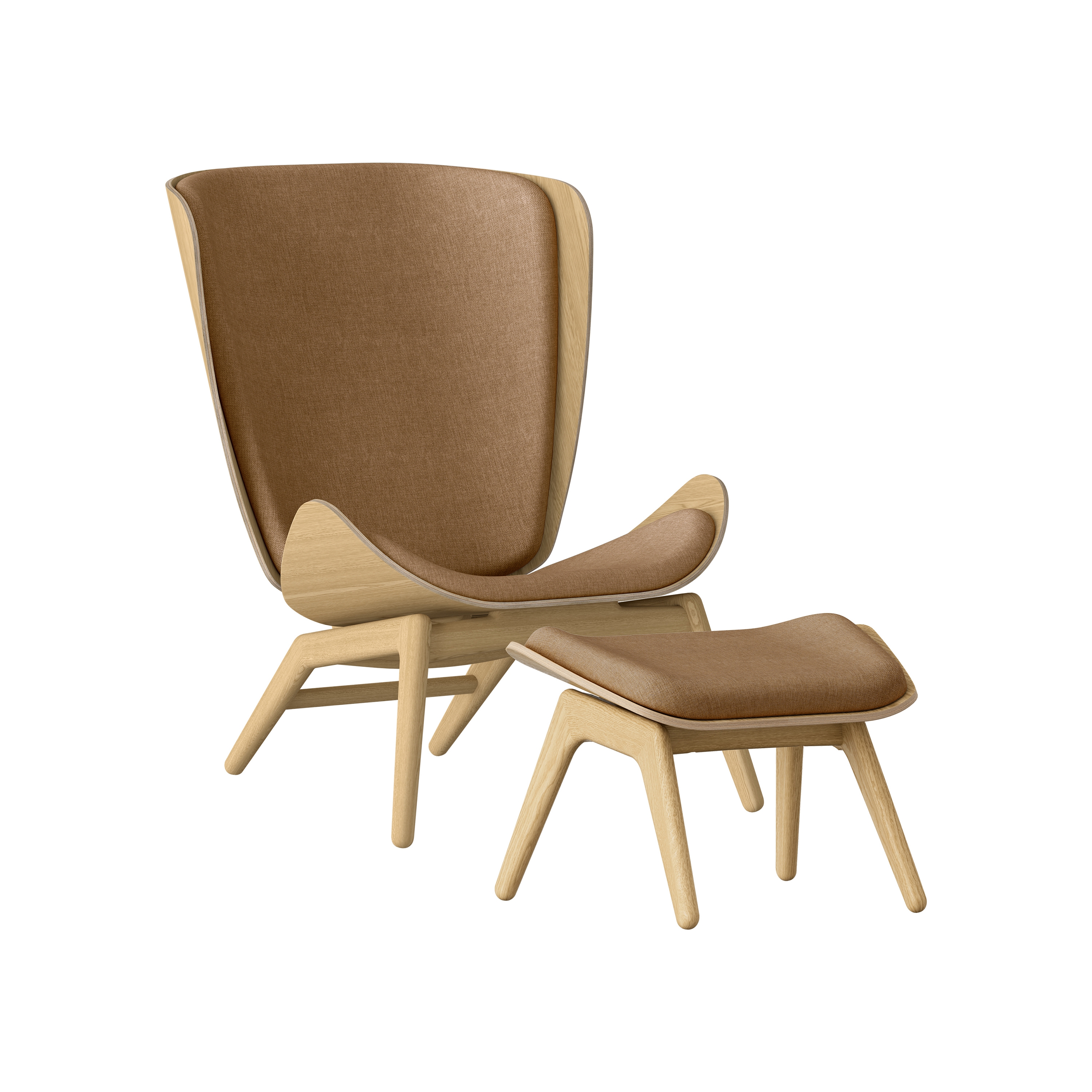 Mostrar el producto The Reader | wing chair, oak, sugar brown del fabricante UMAGE