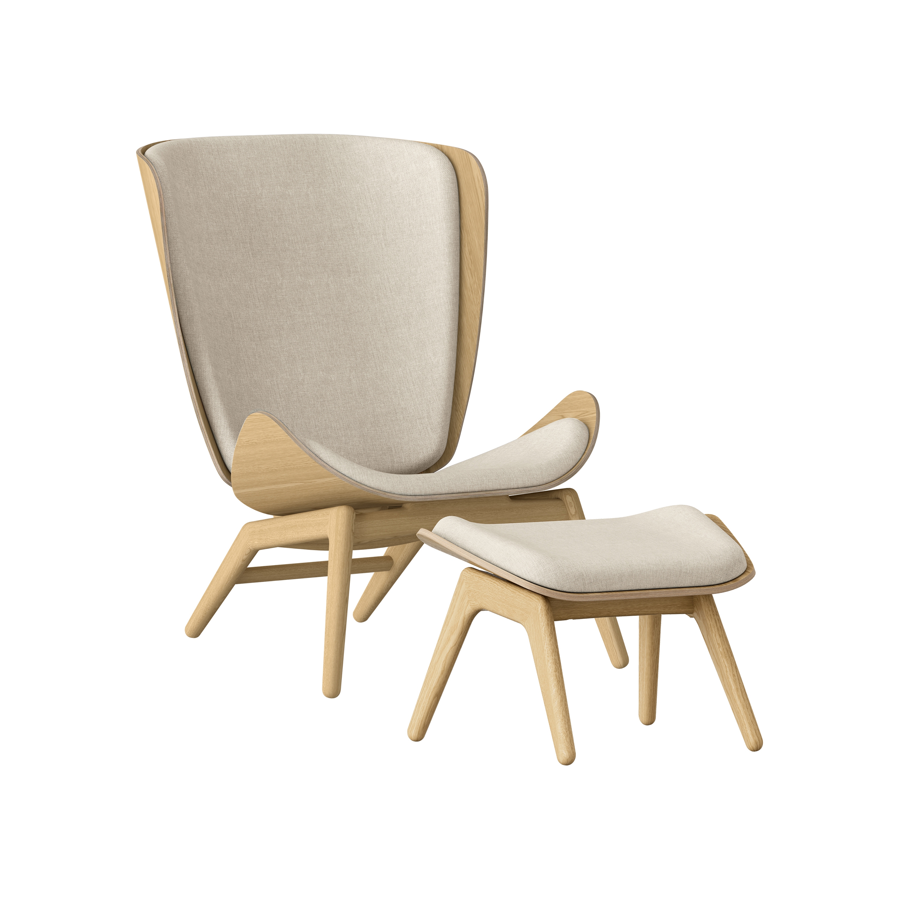 Mostrar el producto The Reader | wing chair, oak, white sands del fabricante UMAGE