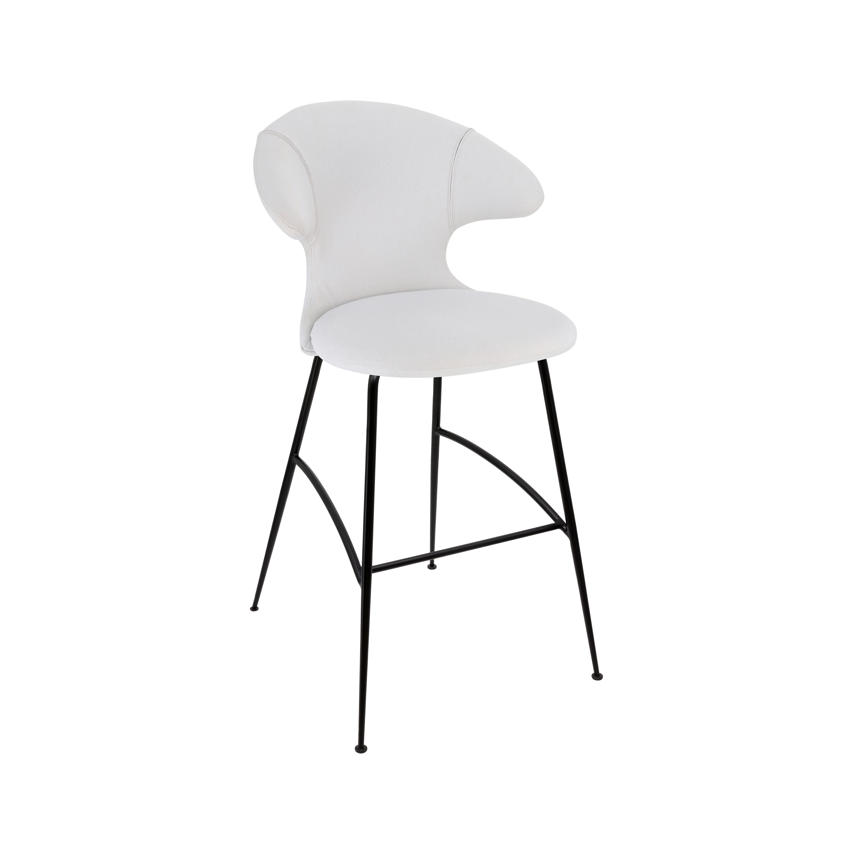 Time Flies | bar stool, sterling, black legs