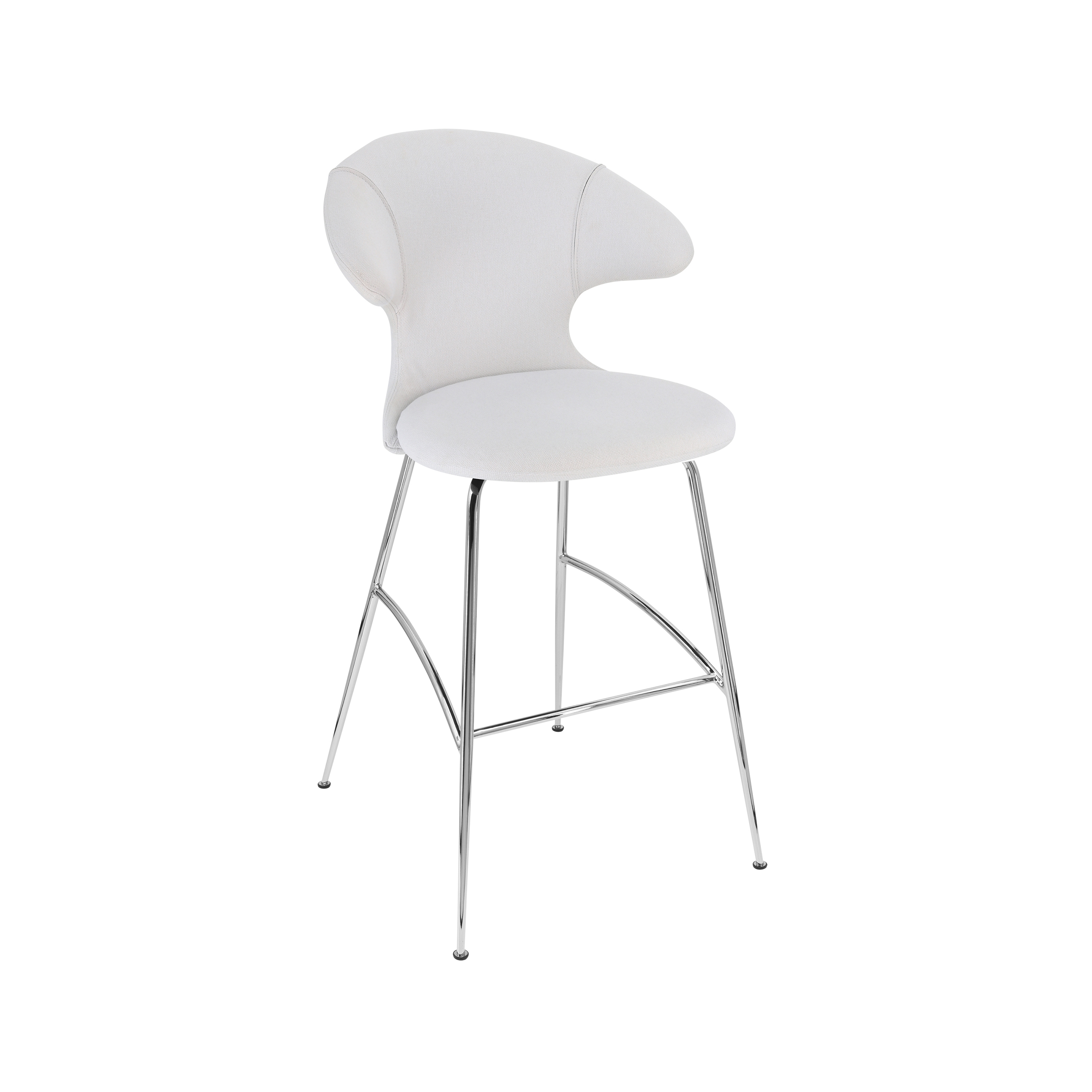 Time Flies | bar stool, sterling, chrome legs