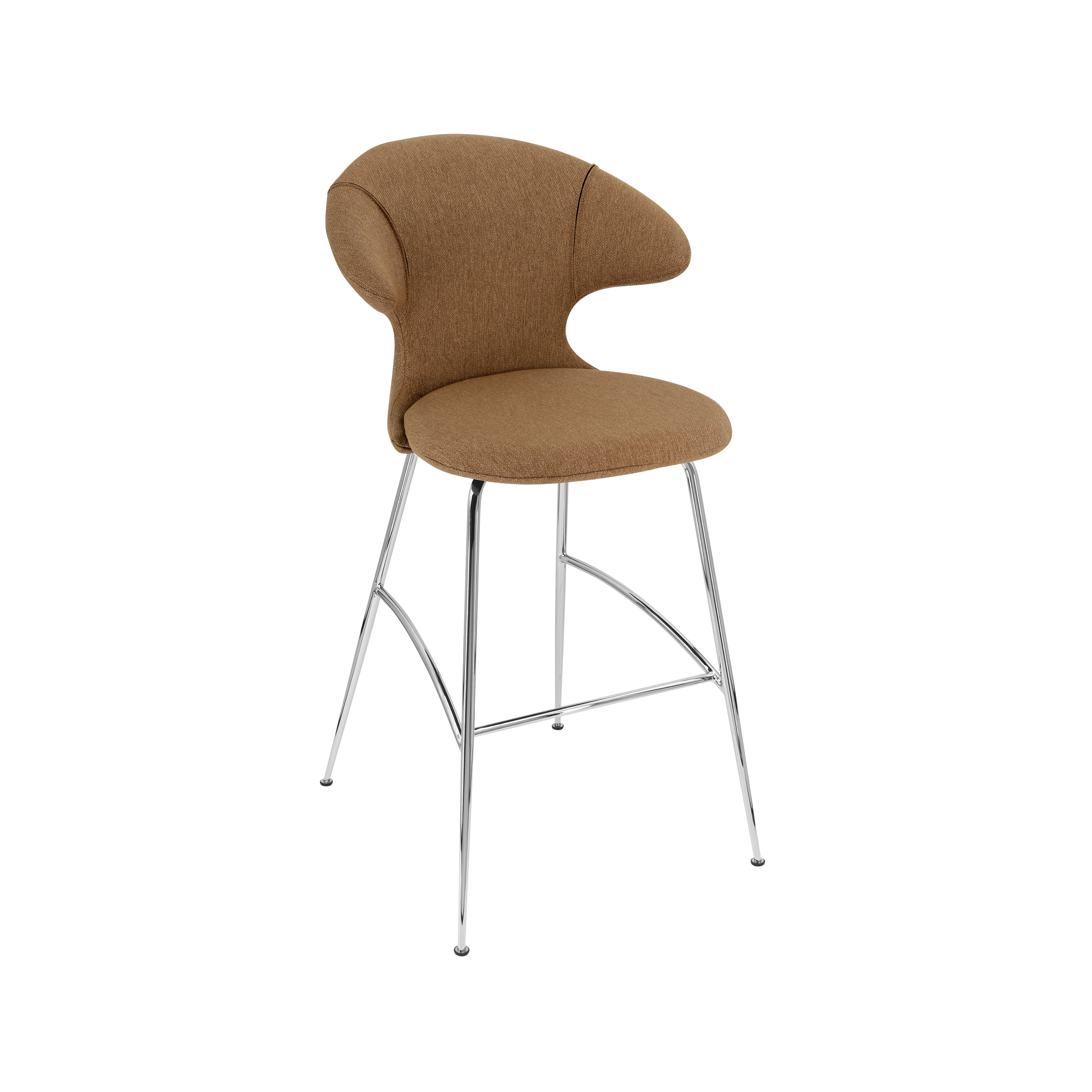 Time Flies | bar stool, sugar brown, legs chrome