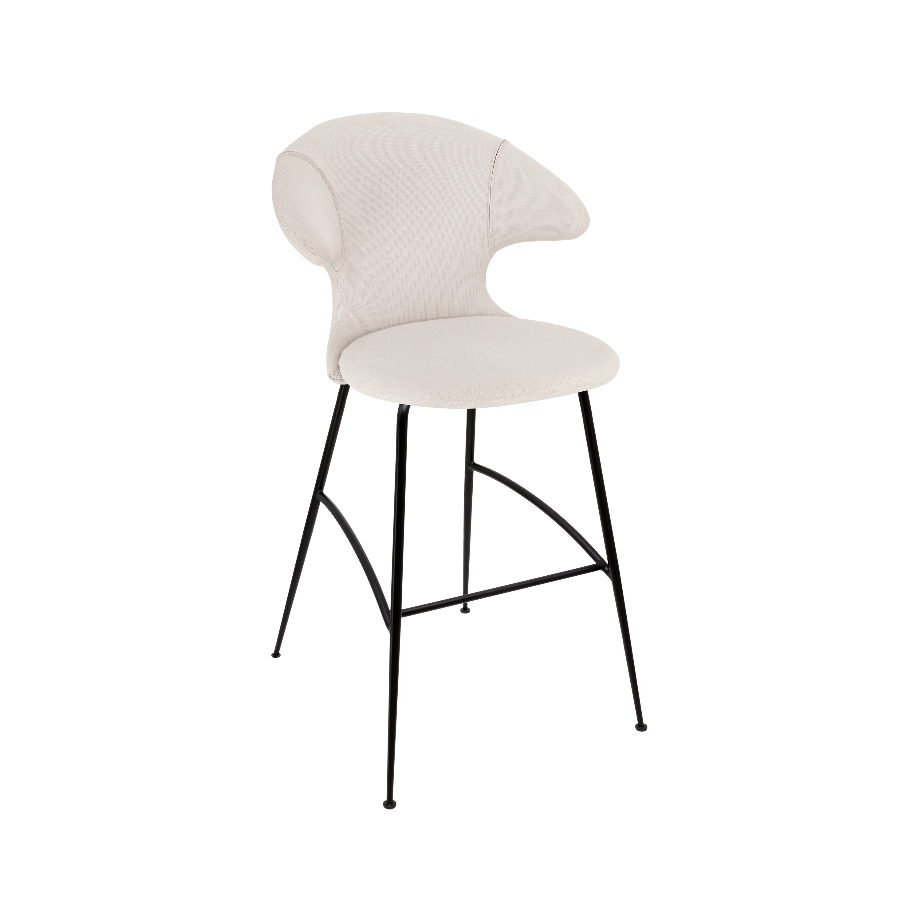 Time Flies | bar stool, white sands, black legs