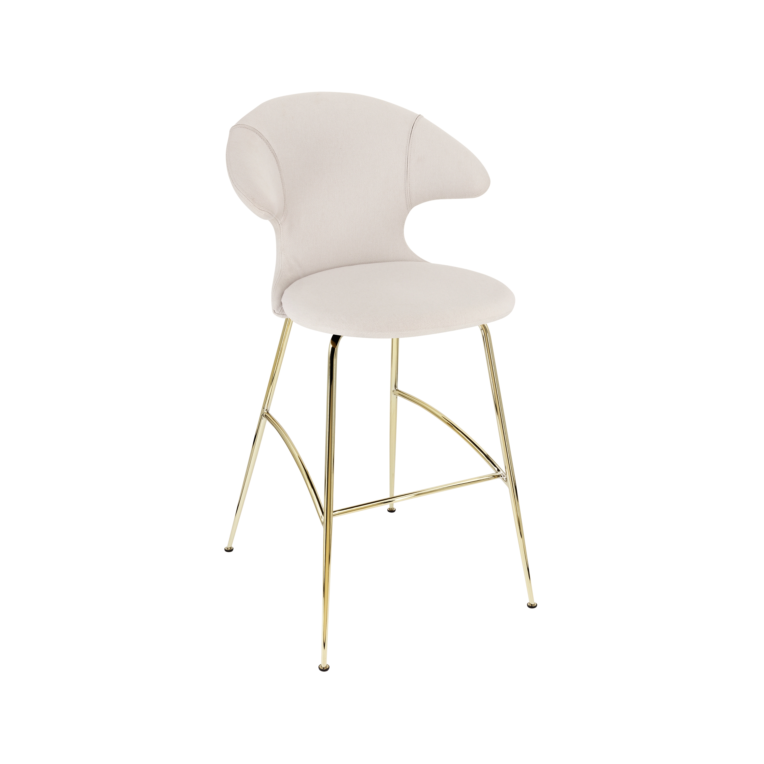 Time Flies | bar stool, white sands, brass legs