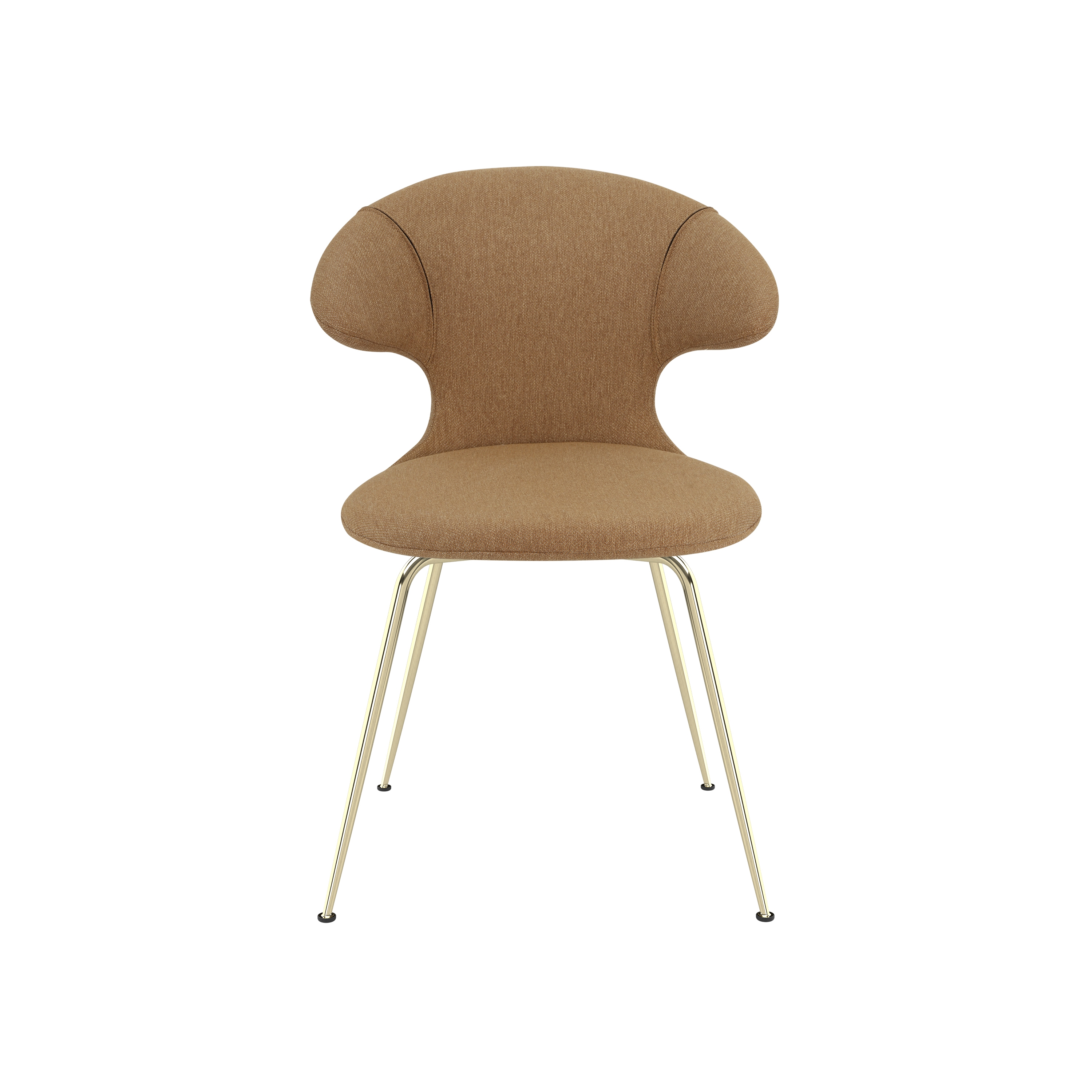 Time Flies | chair, sugar brown, brass legs
