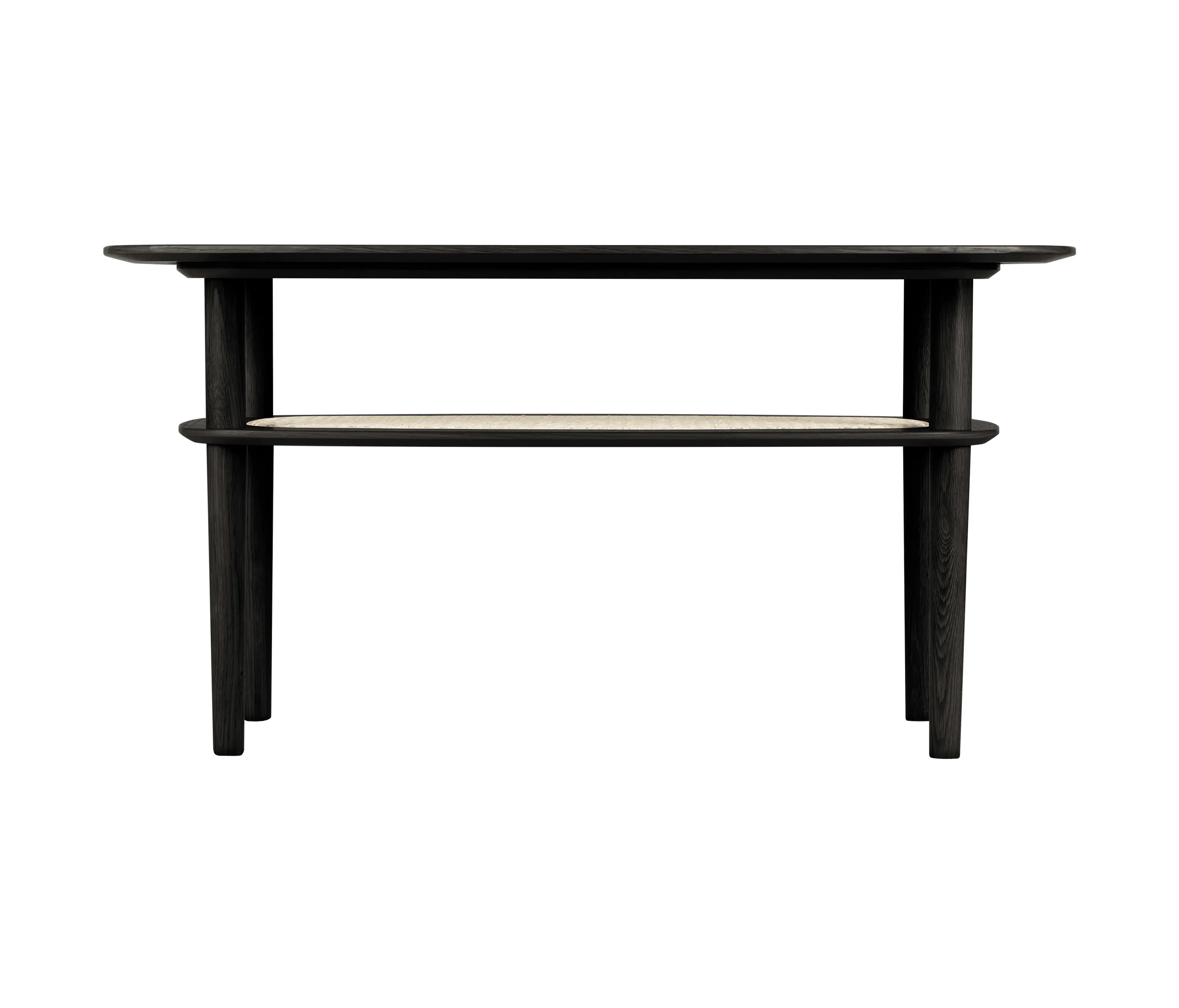 UMAGE - Together | coffee table, sleek rectangle, black oak
