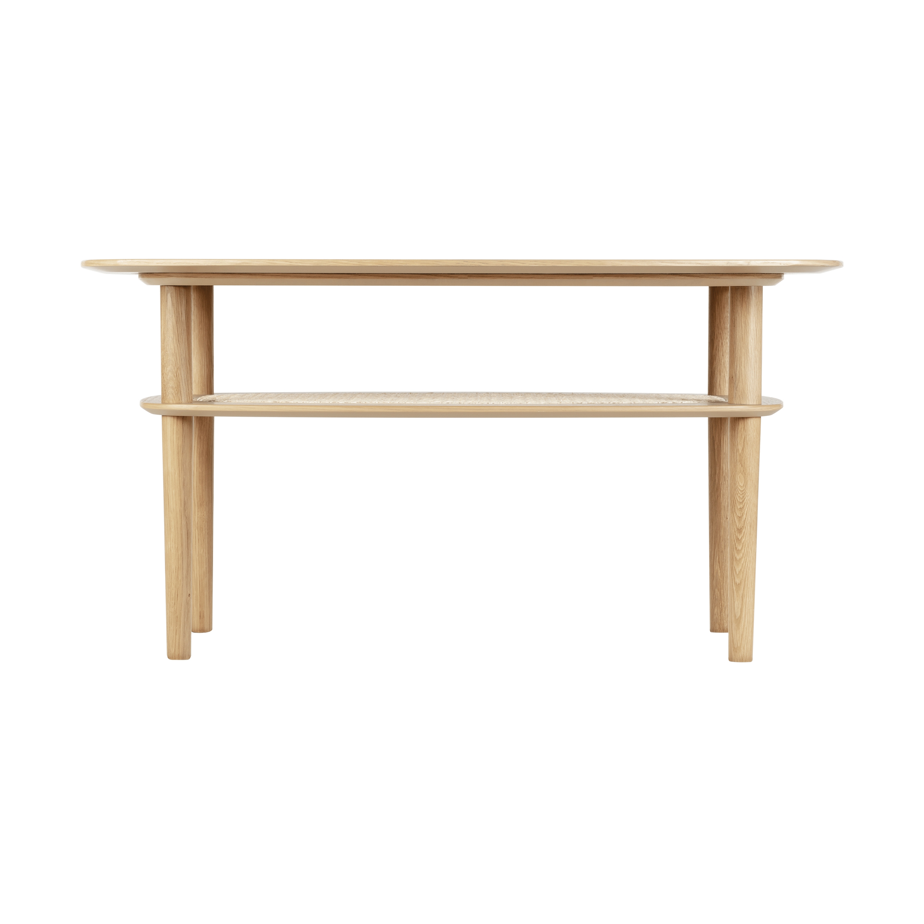 Together | coffee table, sleek rectangle, oak