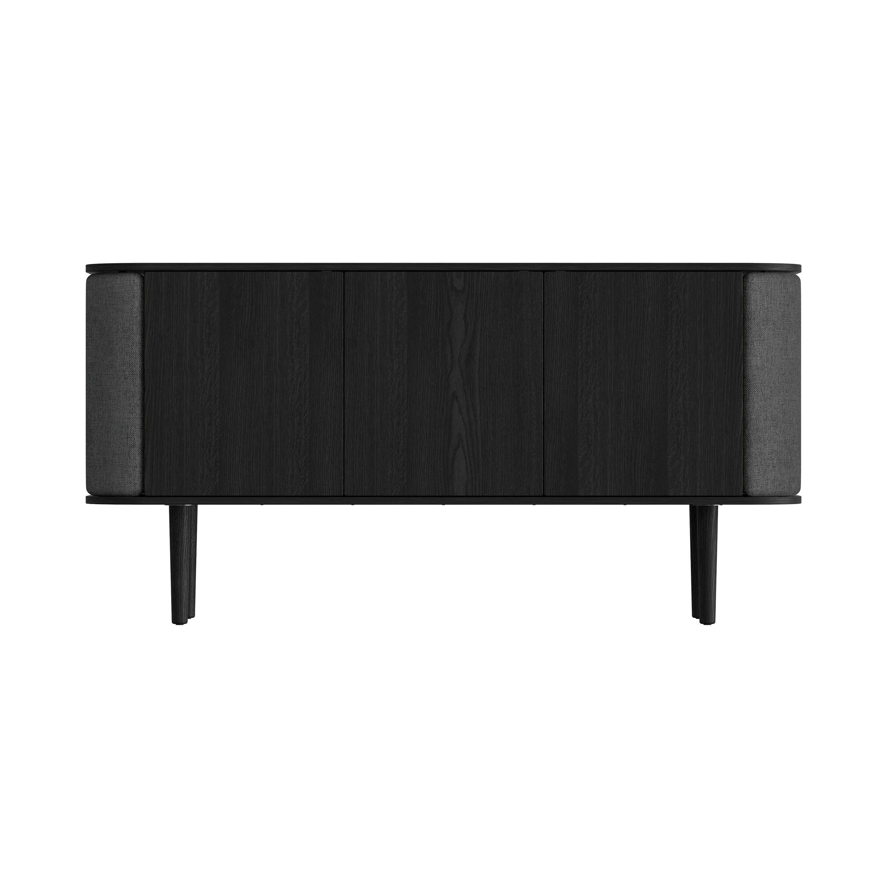 Treasures | cabinet, 3-doors, black oak, shadow