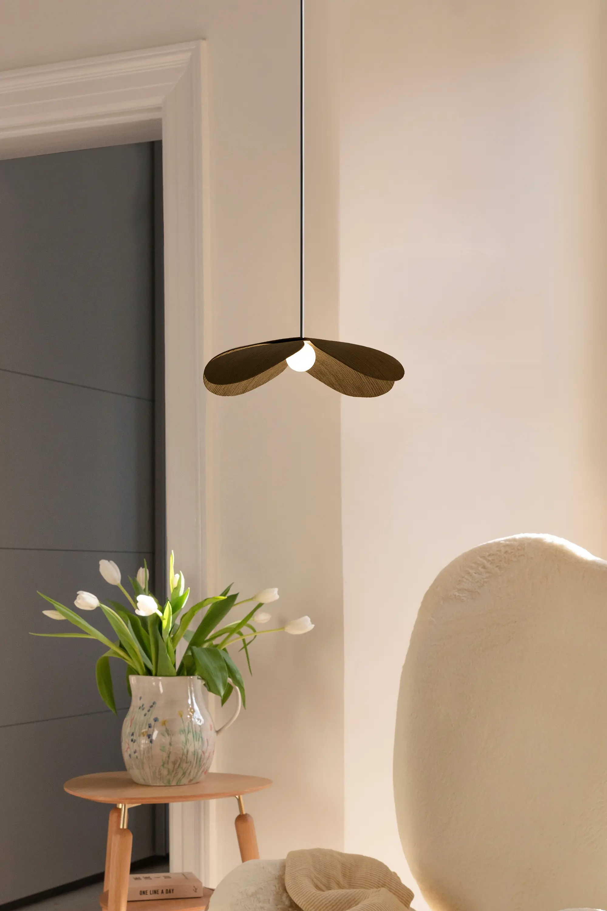 UMAGE - Forget Me Not | medium lampshade, dark oak