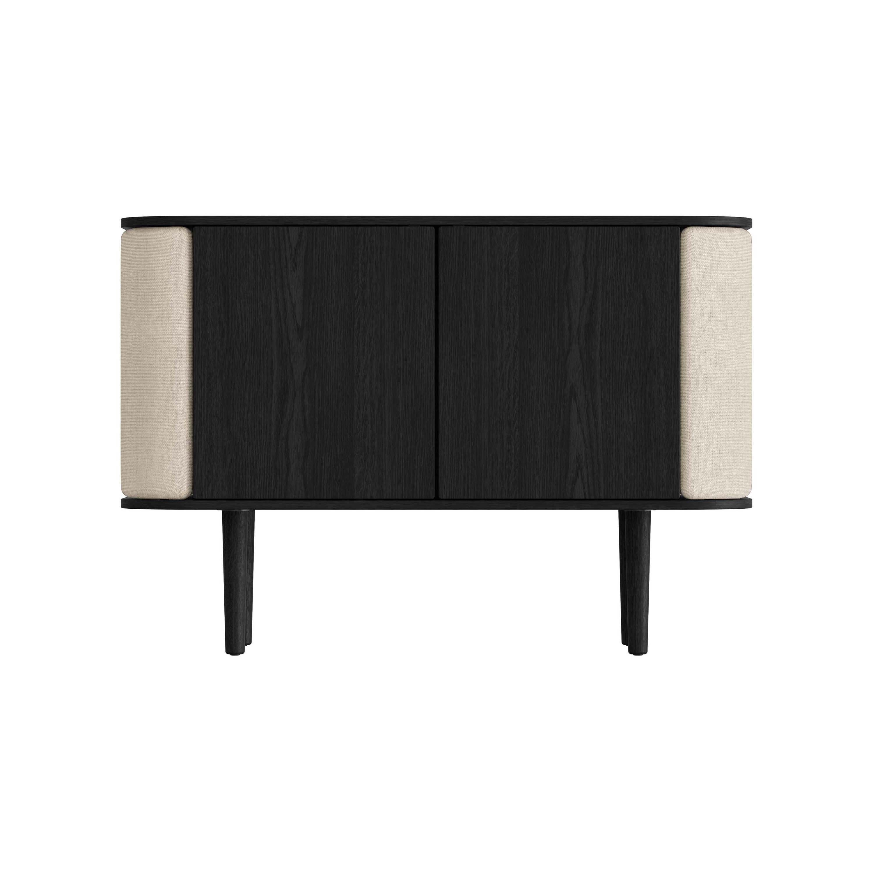 Treasures | cabinet, 2-doors, black oak, white sands