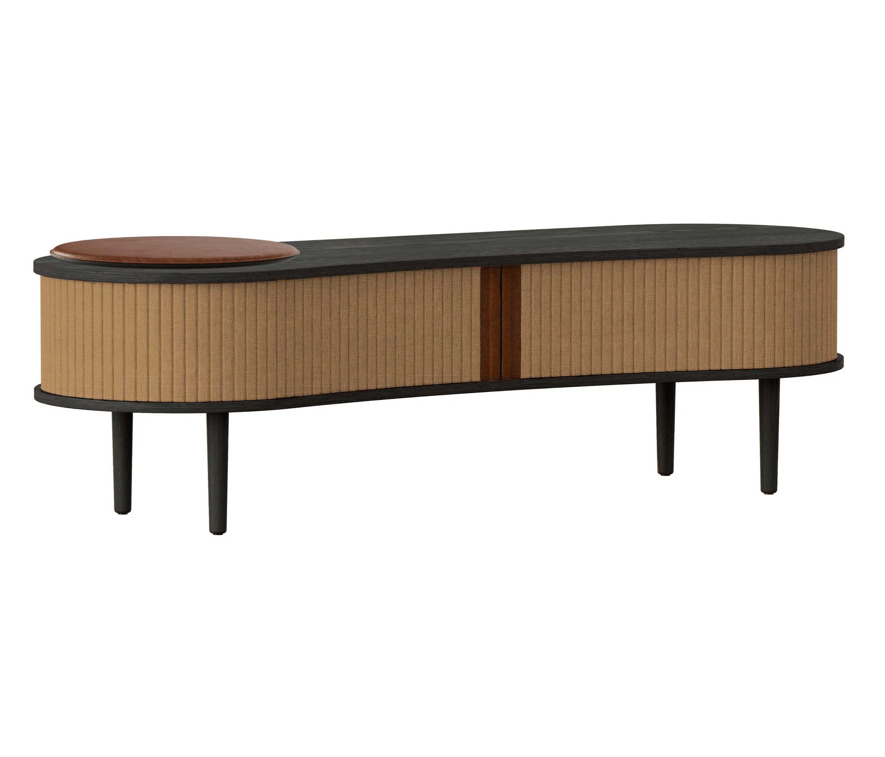 UMAGE - Audacious | TV bench, black oak, sugar brown