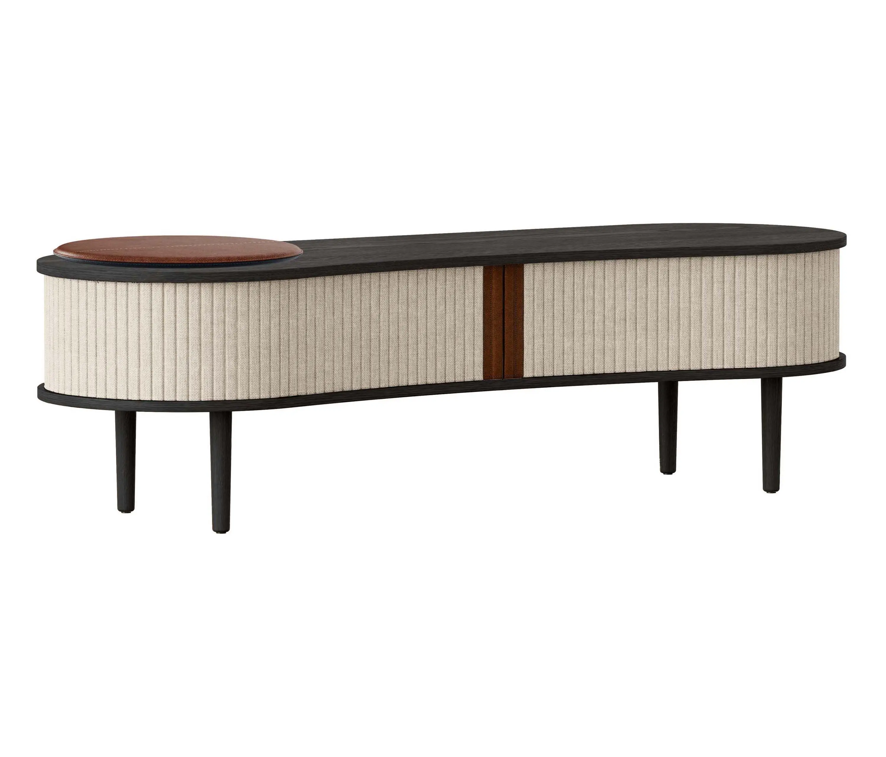 UMAGE - Audacious | TV bench, black oak, white sands