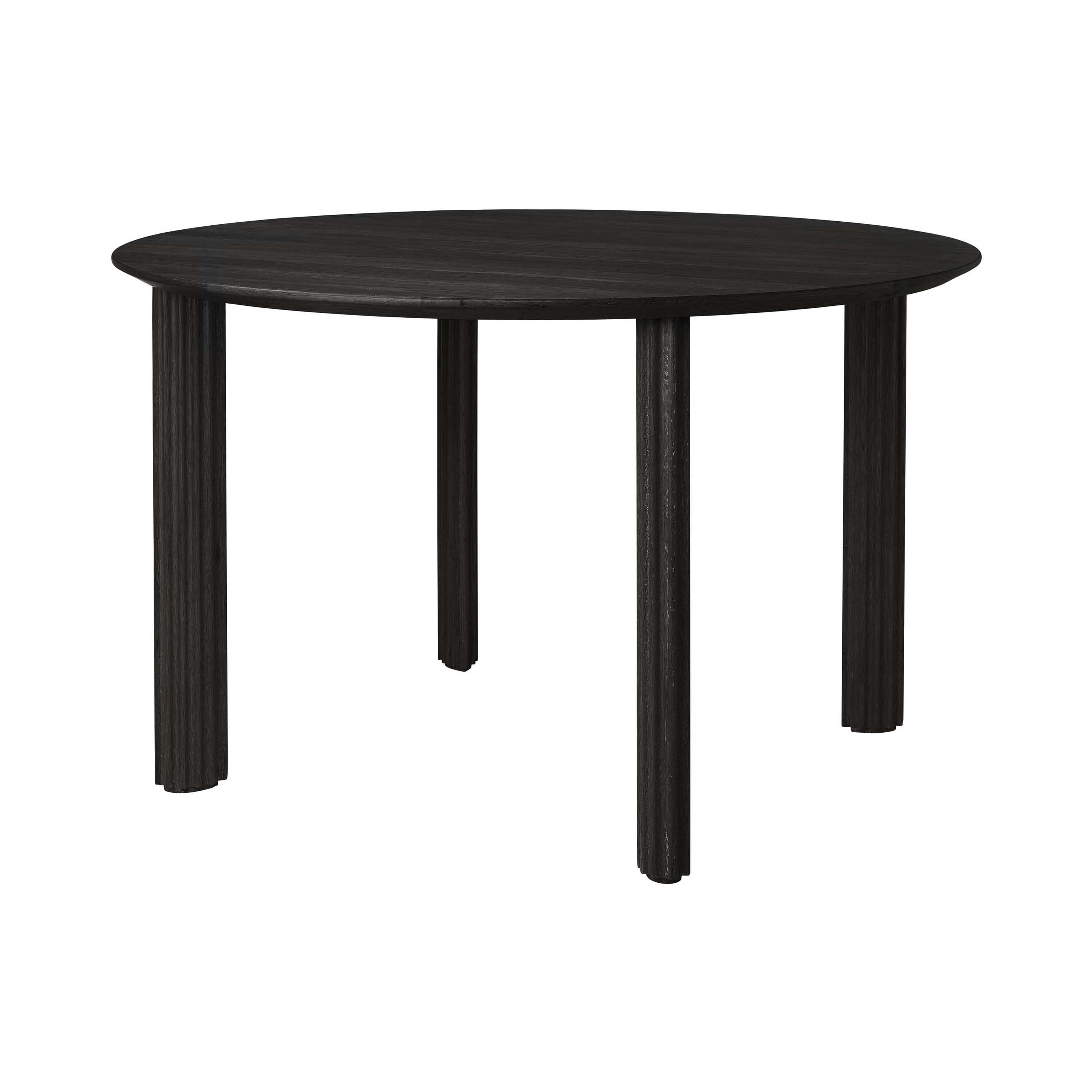 Display product Comfort Circle | dining table, ripples, black oak from manufacturer UMAGE
