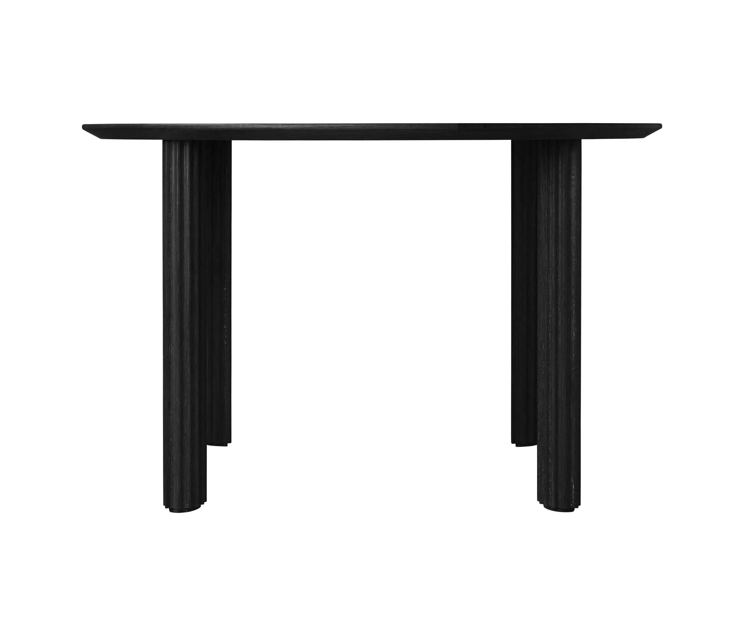 UMAGE - Comfort Circle | dining table, ripples, black oak