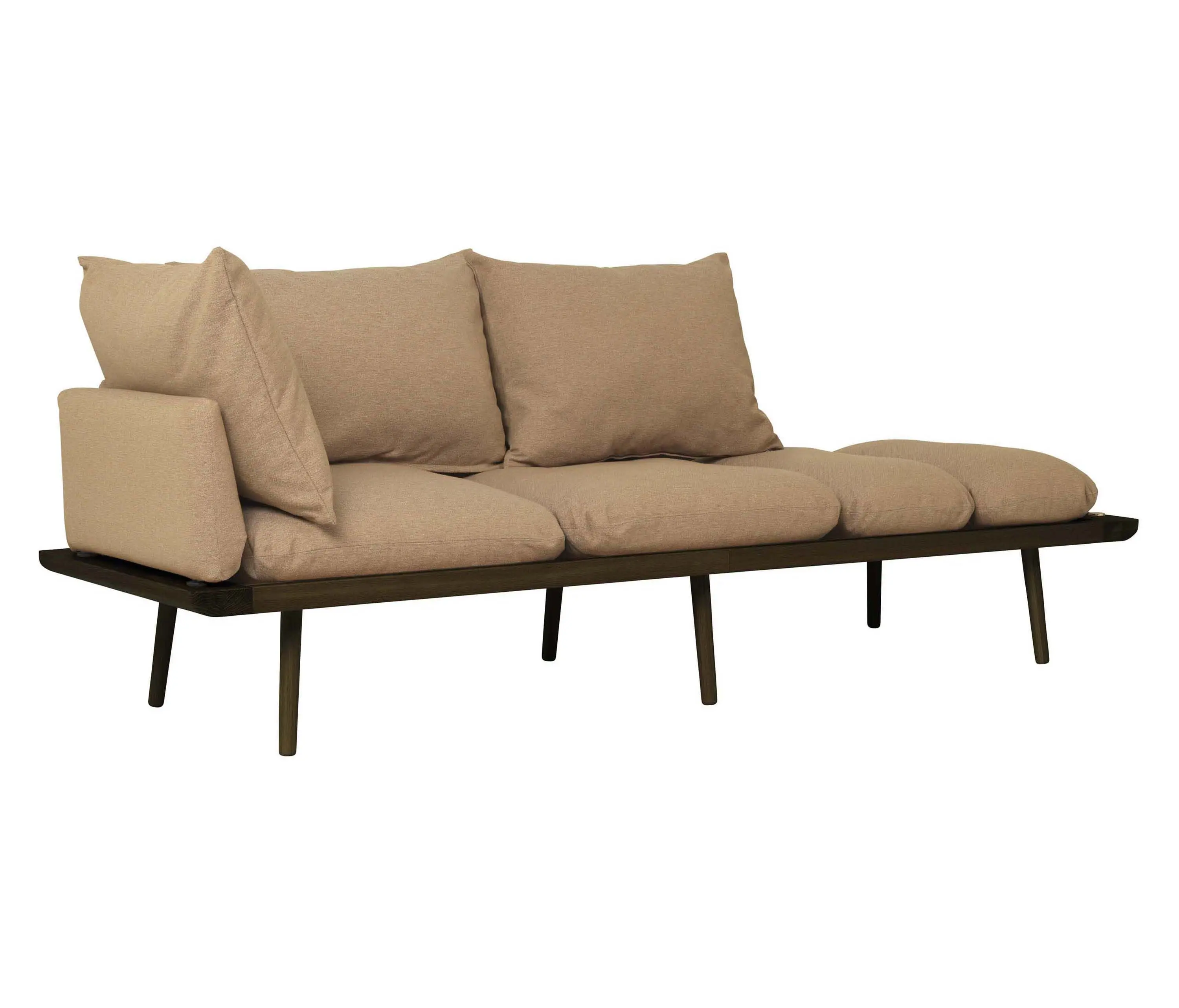 UMAGE - Lounge Around | 3-seater sofa, dark oak, sugar brown