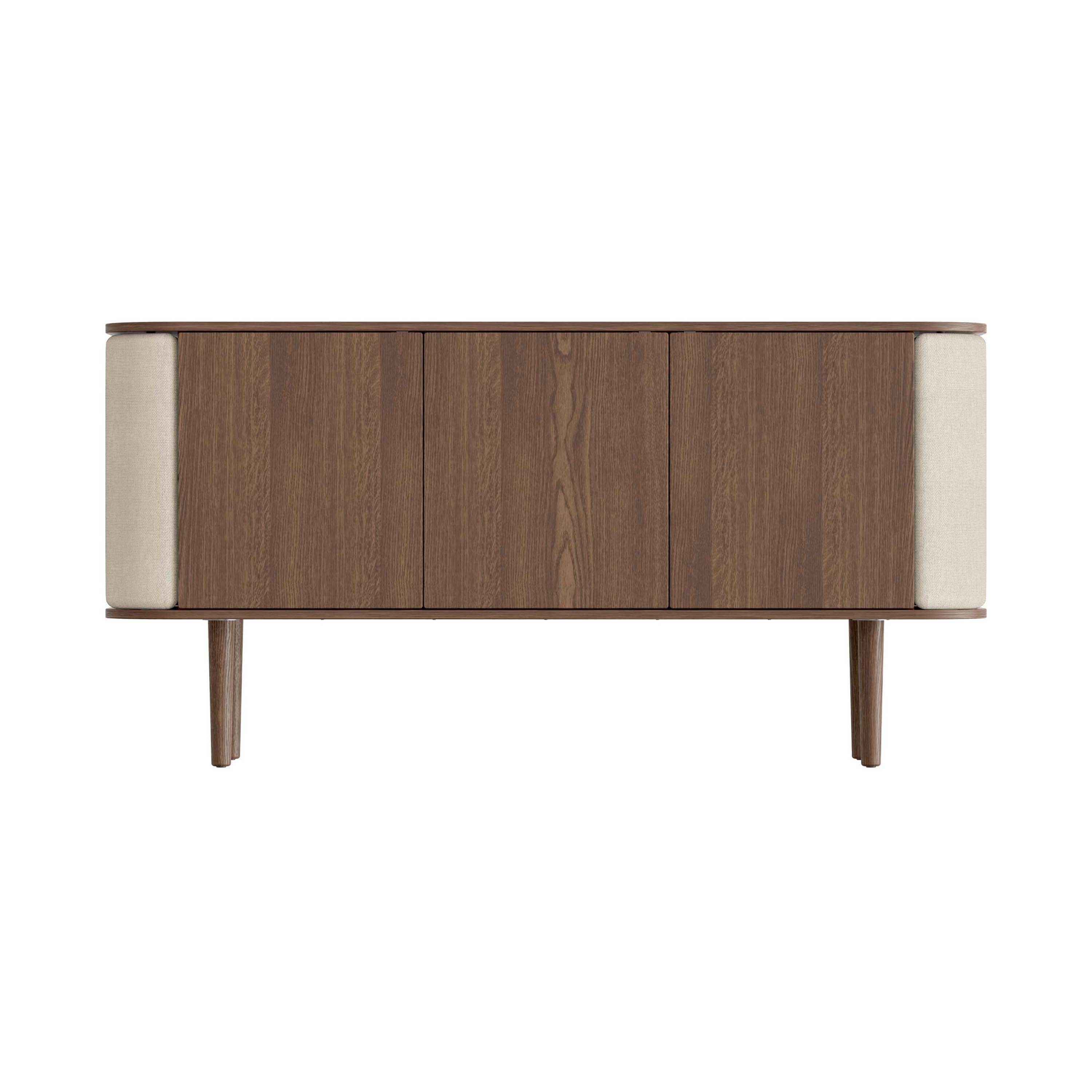 Vertoon produk Treasures | cabinet, 3-doors, dark oak, white sands van vervaardiger UMAGE