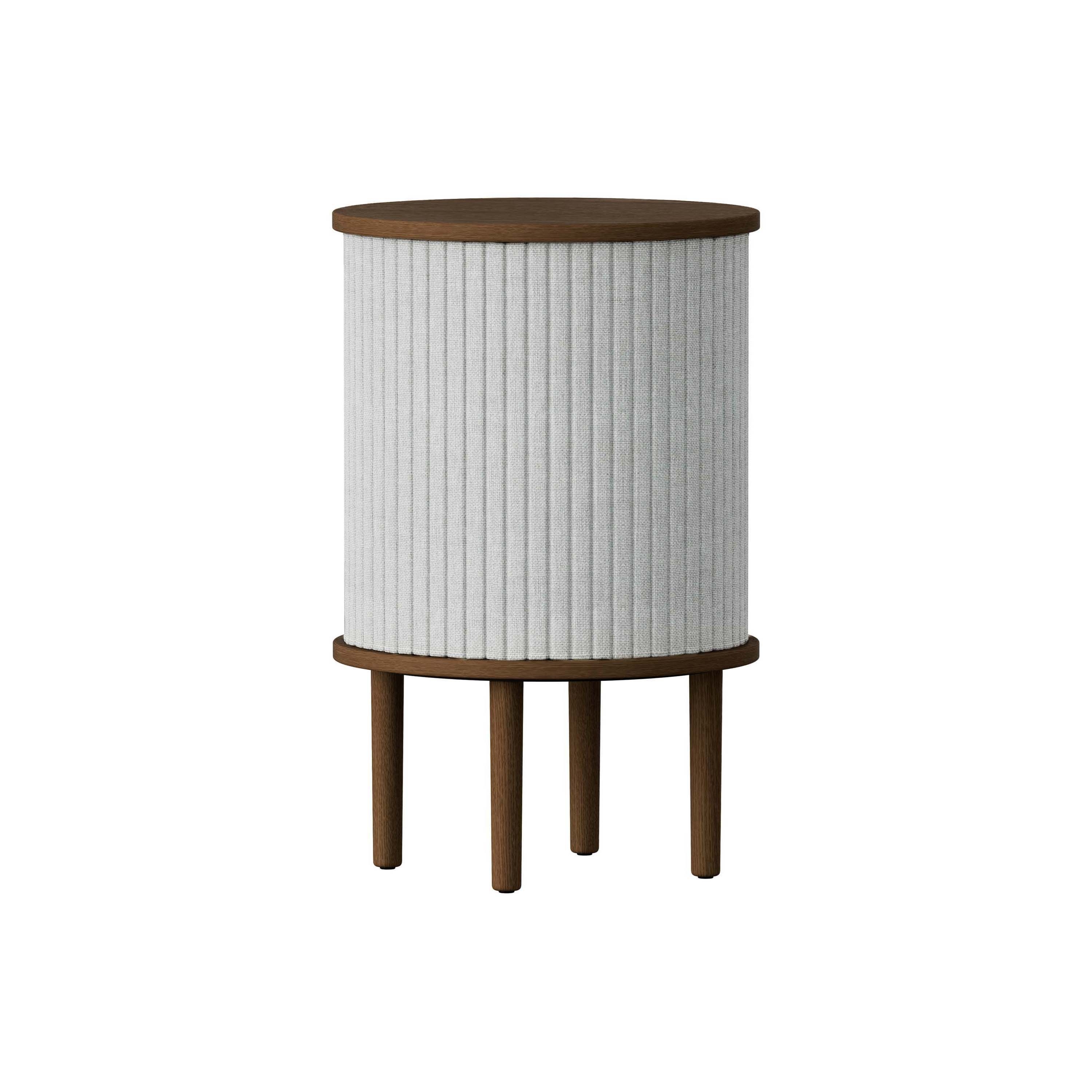 Audacious | side table, dark oak, sterling