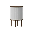 Audacious | side table, dark oak, sterling