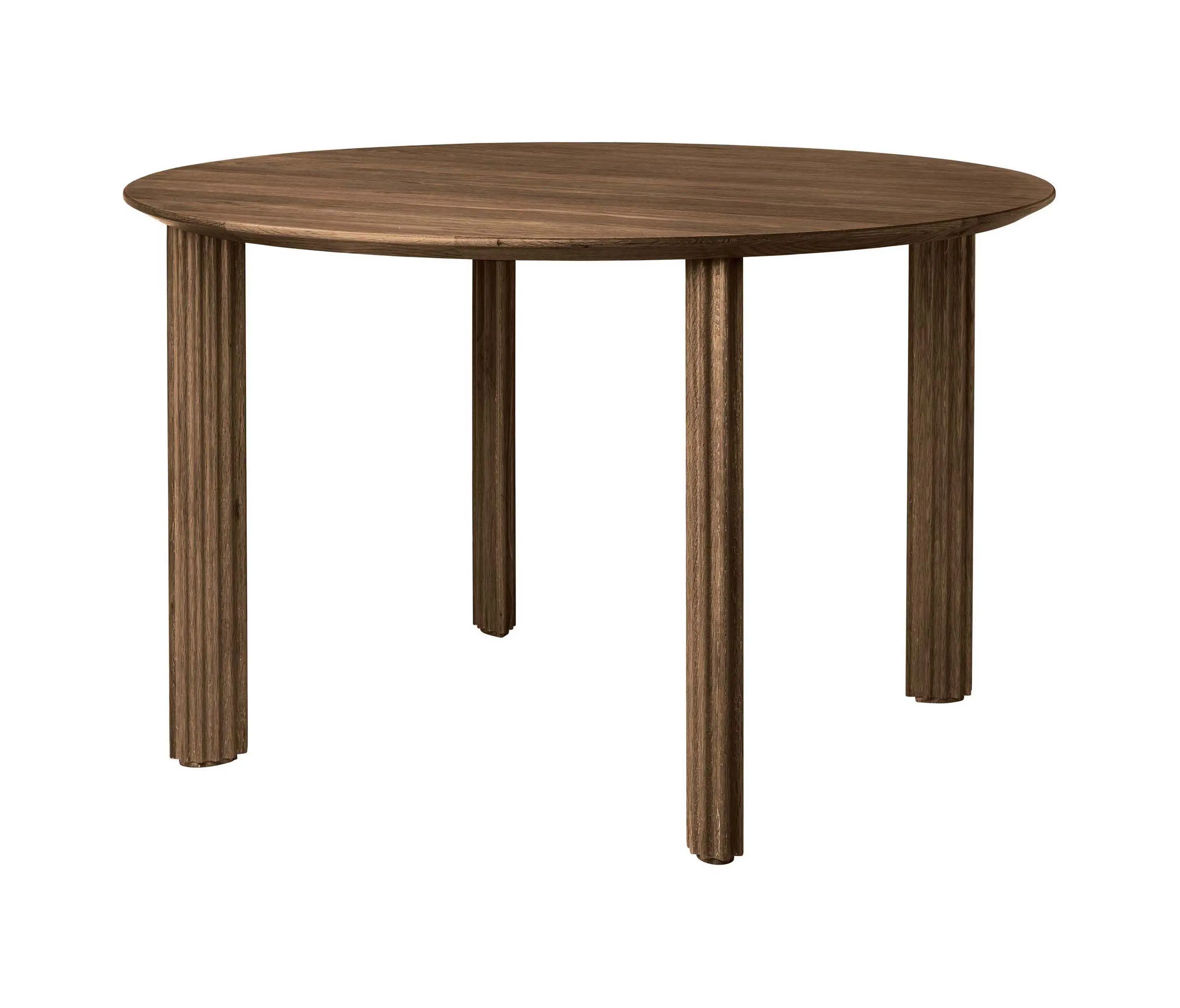 UMAGE - Comfort Circle | dining table, ripples, dark oak