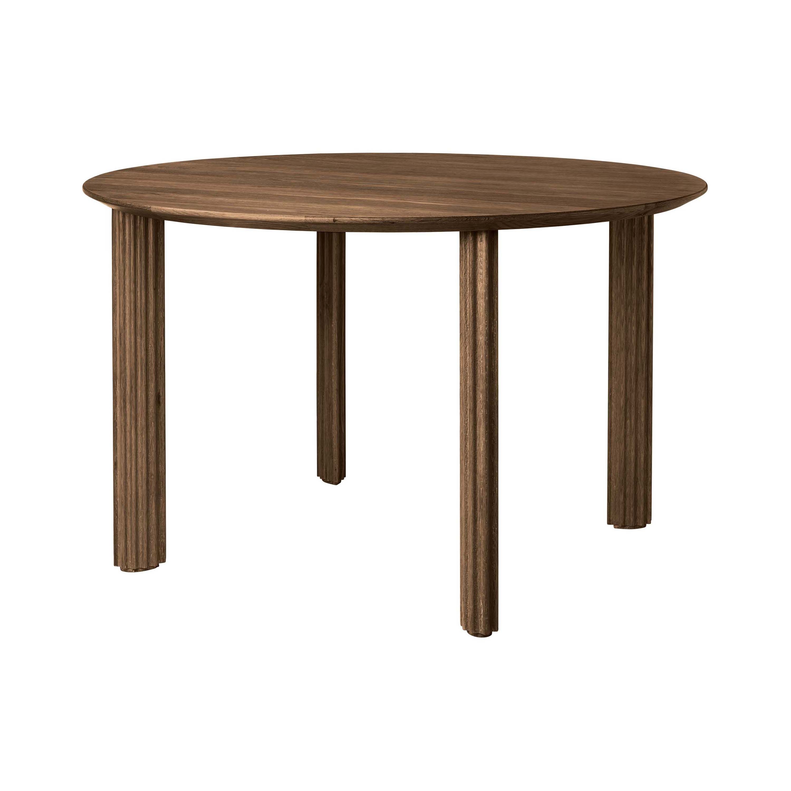 Comfort Circle | dining table, ripples, dark oak